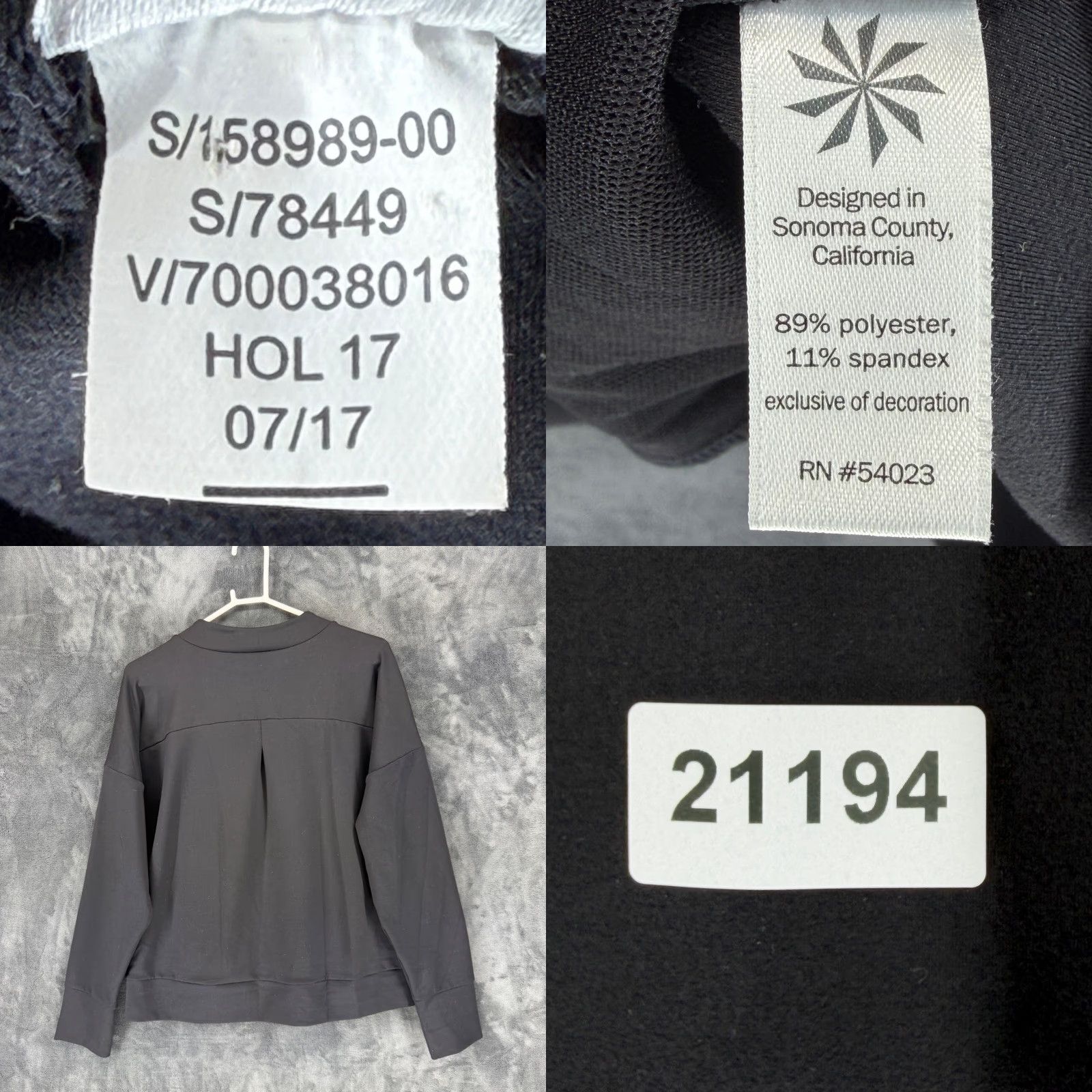 Athleta Athleta Mindset Sweatshirt Black Mock Neck Thumbhole Pullover Womens XL Size XL / US 12-14 / IT 48-50 - 8 Thumbnail