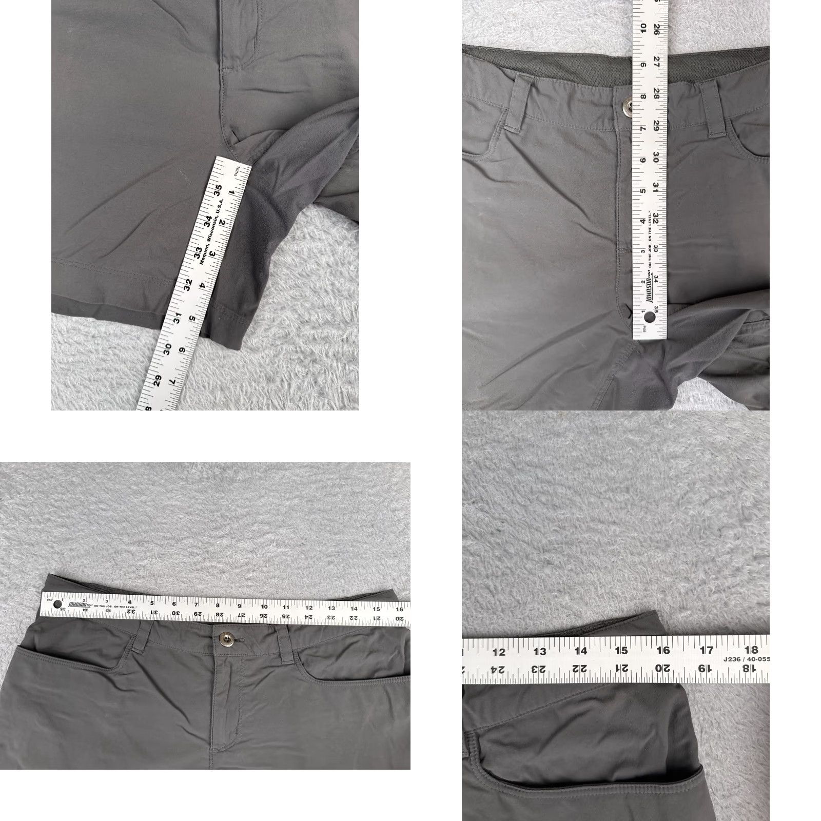 Patagonia Patagonia Shorts Womens 32 Gray Chino Nylon Blend Zip Pocket Hiking Camp 32x5 Size 24" / US 00 / IT 34 - 8 Thumbnail