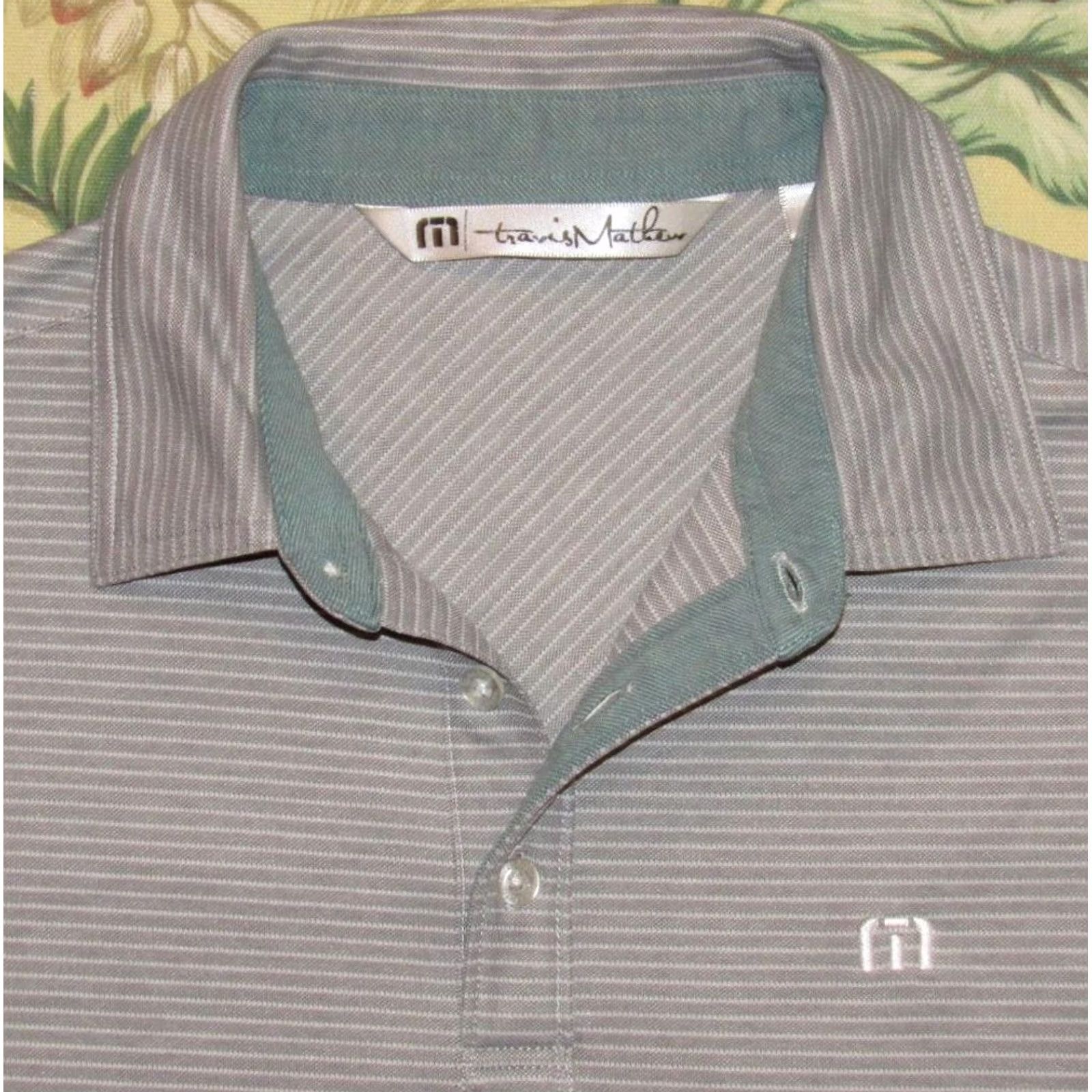 TravisMathew TRAVIS MATHEW Grey Striped Short Sleeve Polo Shirt Small S Mens Polo Shirt Grey Striped Short Sleeve Polo Mens S Size US S / EU 44-46 / 1 - 2 Thumbnail