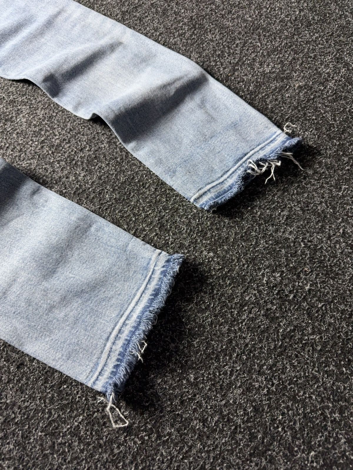 Levi's 00s Y2K Levi’s Altered 510 Skinny Jeans Light Wash Raw Hem Size US 34 / EU 50 - 16 Thumbnail
