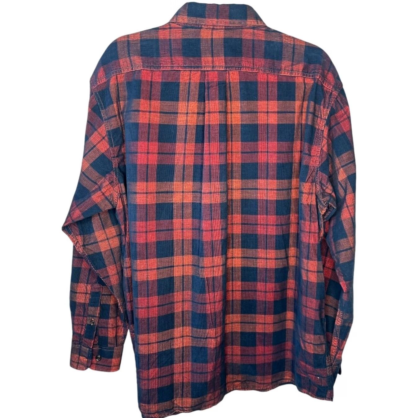 Roundtree & Yorke VINTAGE Roundtree & Yorke Plaid Flannel Button Down Shirt Men L Long Sleeve Red Size US L / EU 52-54 / 3 - 3 Thumbnail