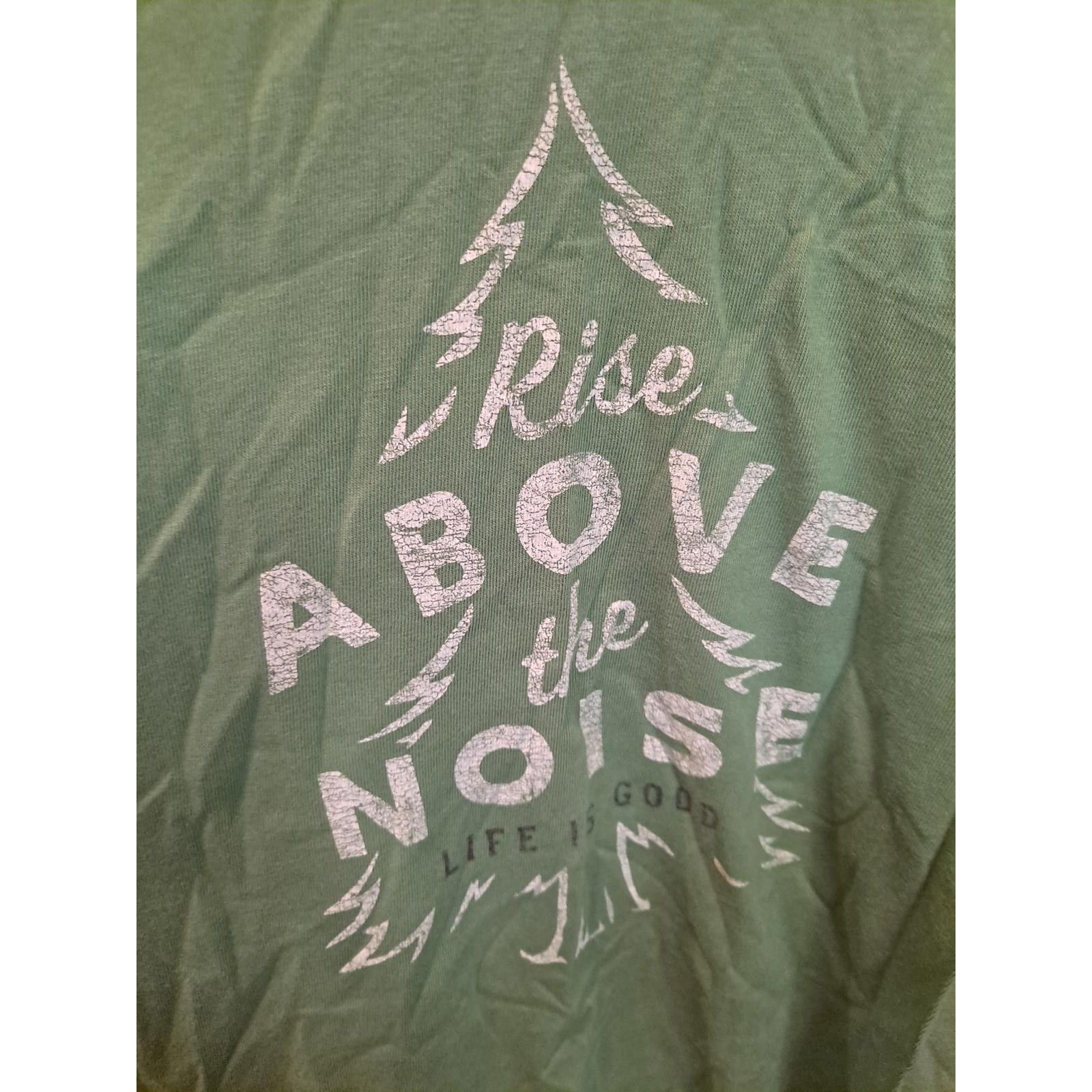 Life is Good Life Is Good Rise Above the Noise Green Long Sleeve Tee Size Size US L / EU 52-54 / 3 - 2 Thumbnail