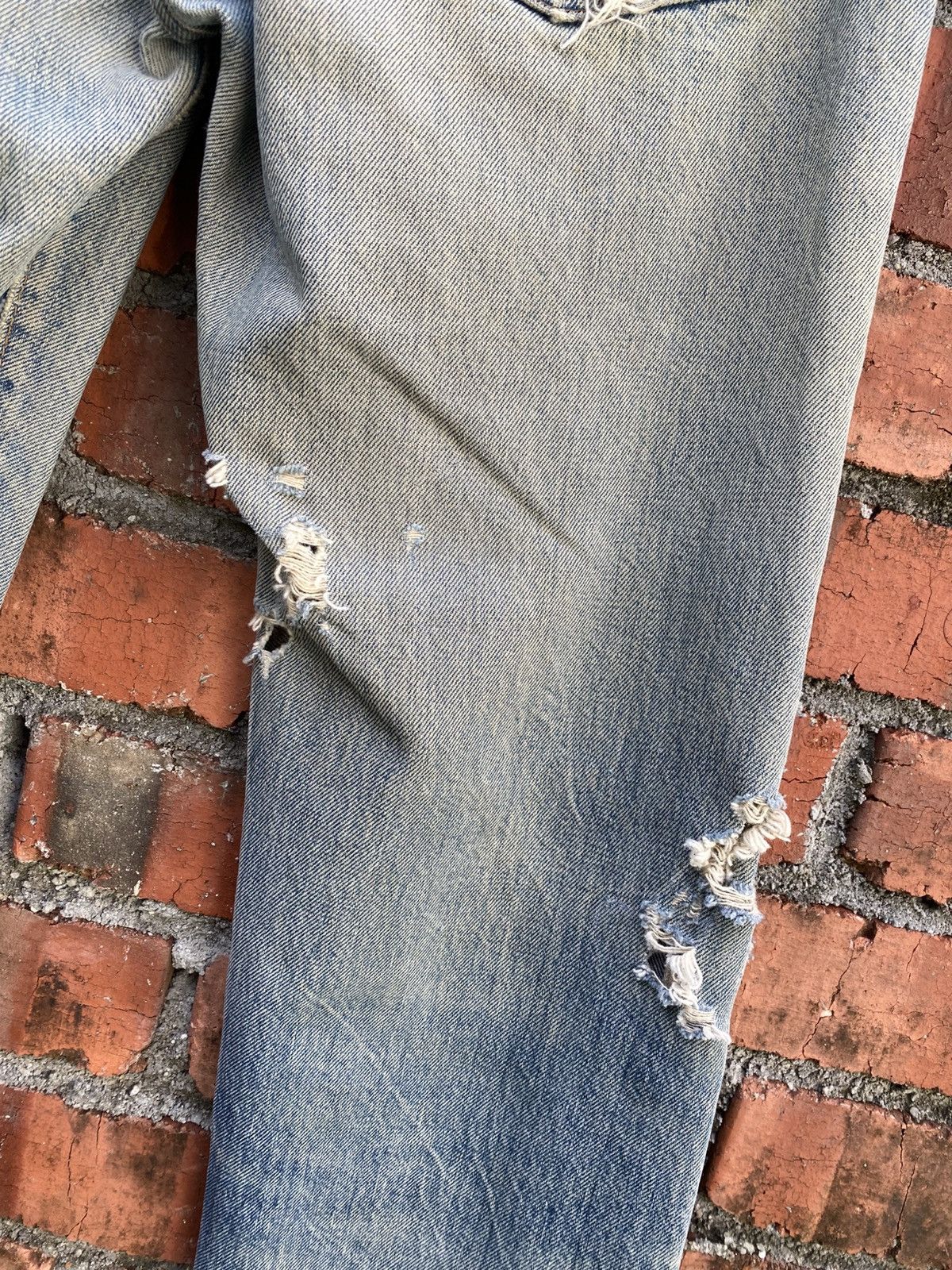 Levi's Vintage Clothing W30x32 vintage levi's redline distressed ripped jeans USA Size US 30 / EU 46 - 3 Thumbnail