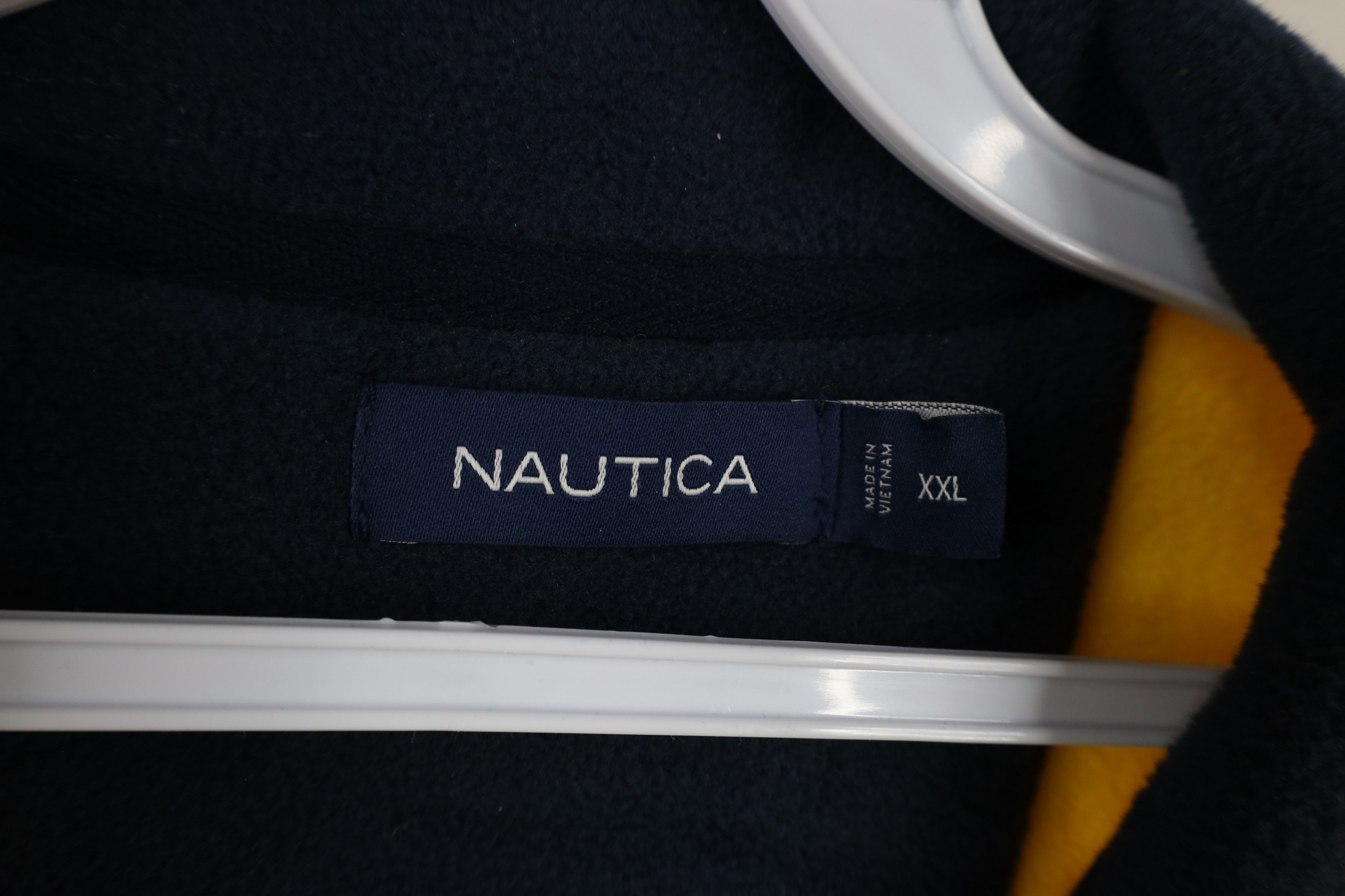 Nautica × Vintage Vintage 90s Nautica Half Zip Fleece Pullover Sweater Size US XXL / EU 58 / 5 - 7 Thumbnail
