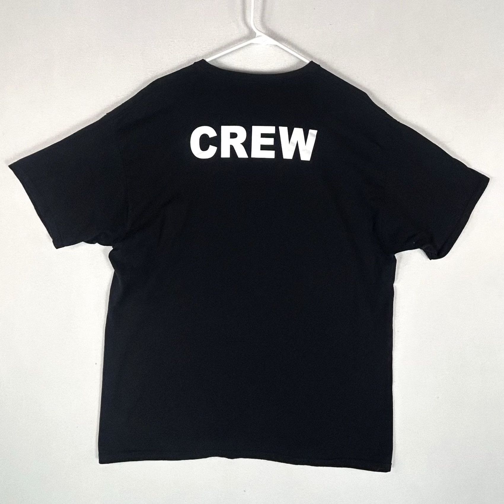 Gildan Six Flags Fright Fest Crew T-Shirt Men's L Black Gildan Heavy Cotton Graphic Print Short Sleeve Crew Neck - Men’s T-Shirt Size US L / EU 52-54 / 3 - 5 Thumbnail