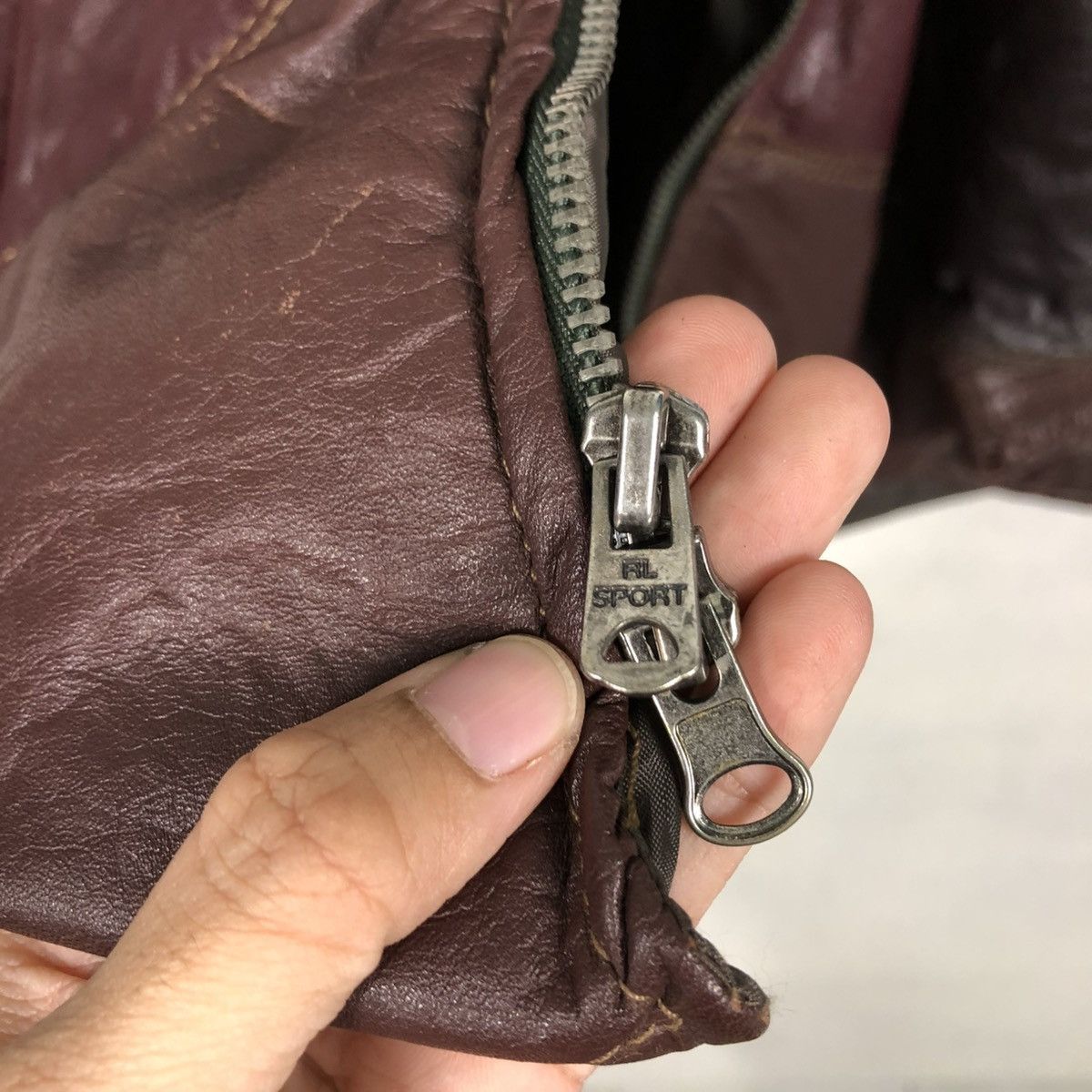 Japanese Brand 🔥VINTAGE BIKER LEATHER JACKET BERMANS ISSEY MIYAKE Size US M / EU 48-50 / 2 - 18 Thumbnail