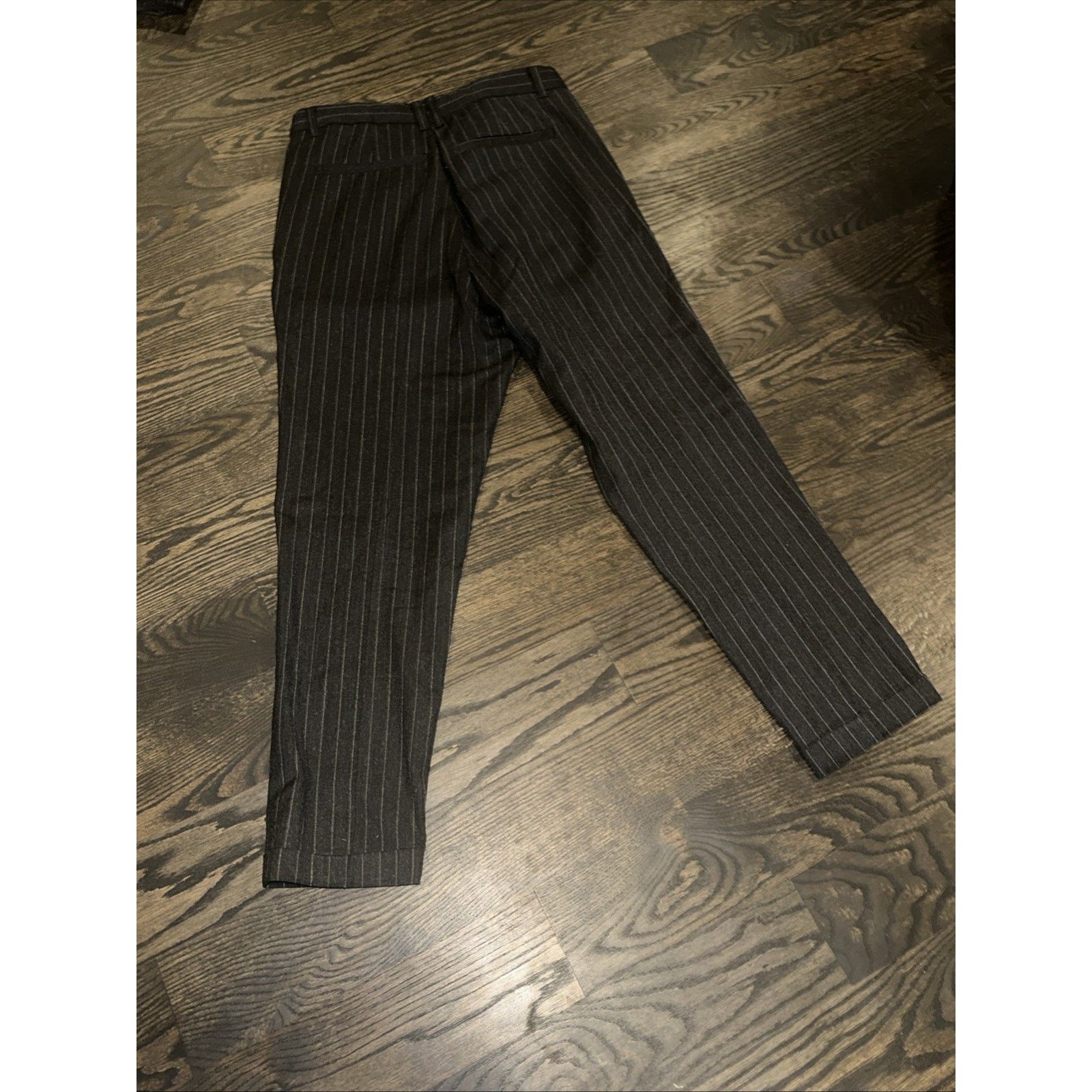 Allsaints All Saints Pinstripe Wool Trousers - Men's Black Size 28 Size US 28 / EU 44 - 4 Thumbnail