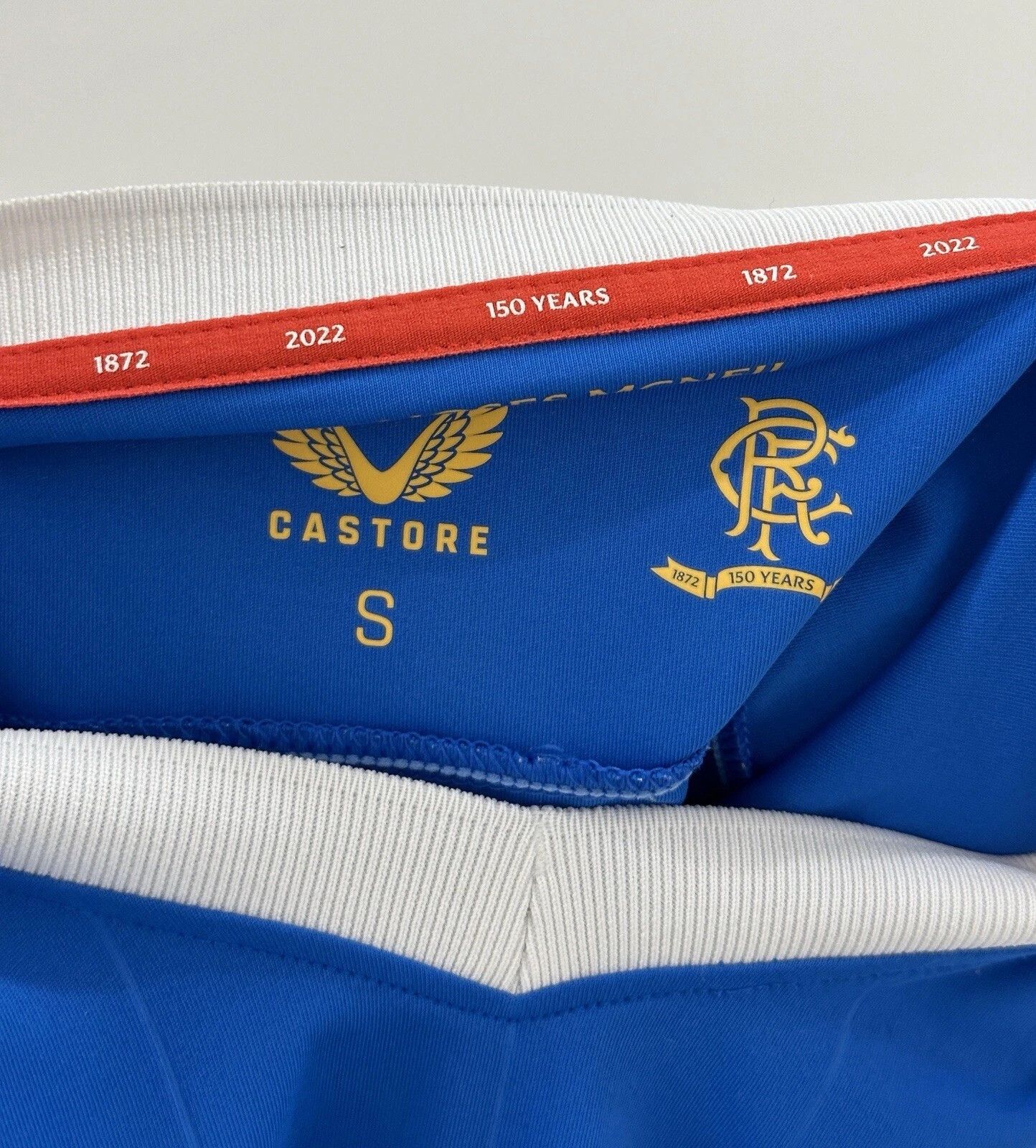 Castore Rangers 2021 2022 Home Jersey Soccer Anniversary 150 Years Size US S / EU 44-46 / 1 - 8 Thumbnail