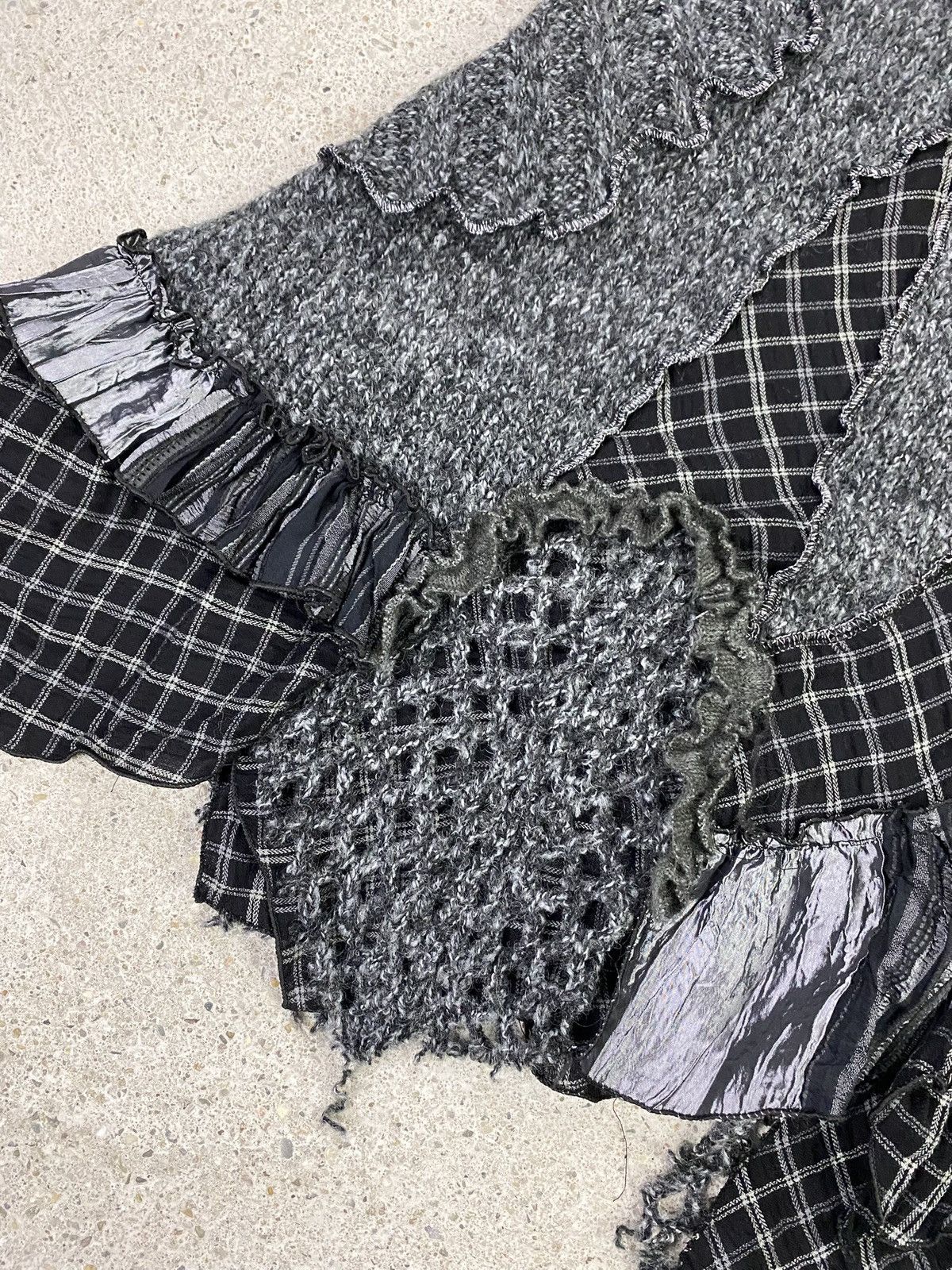 Vintage Grunge set sweater skirt Maxi Patchwork Goth Alternative Size M / US 6-8 / IT 42-44 - 15 Thumbnail