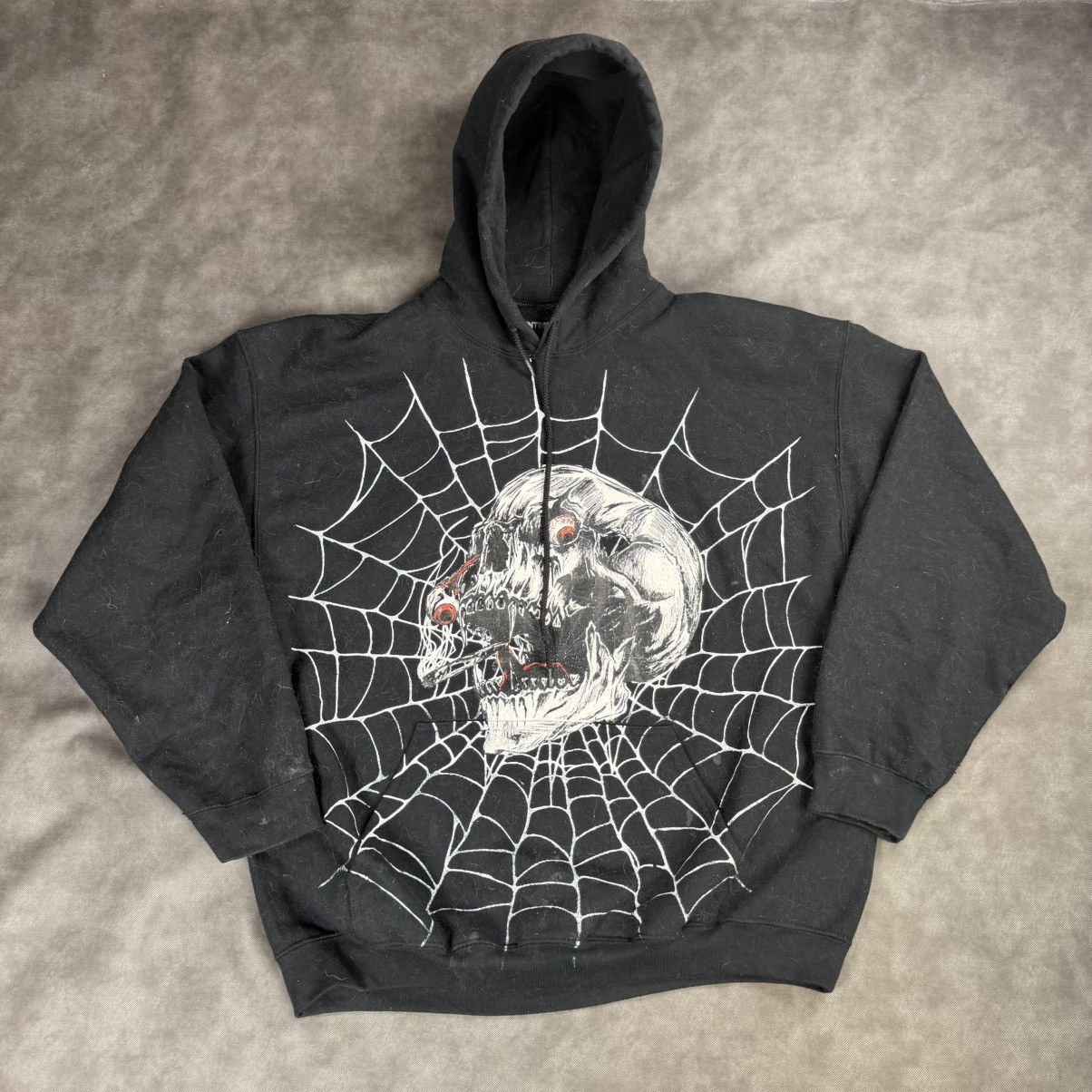 Other Rare Dont Do Drugs Levi Catter Baggy Spiderweb Skull Hoodie Size US XL / EU 56 / 4 - 1 Thumbnail