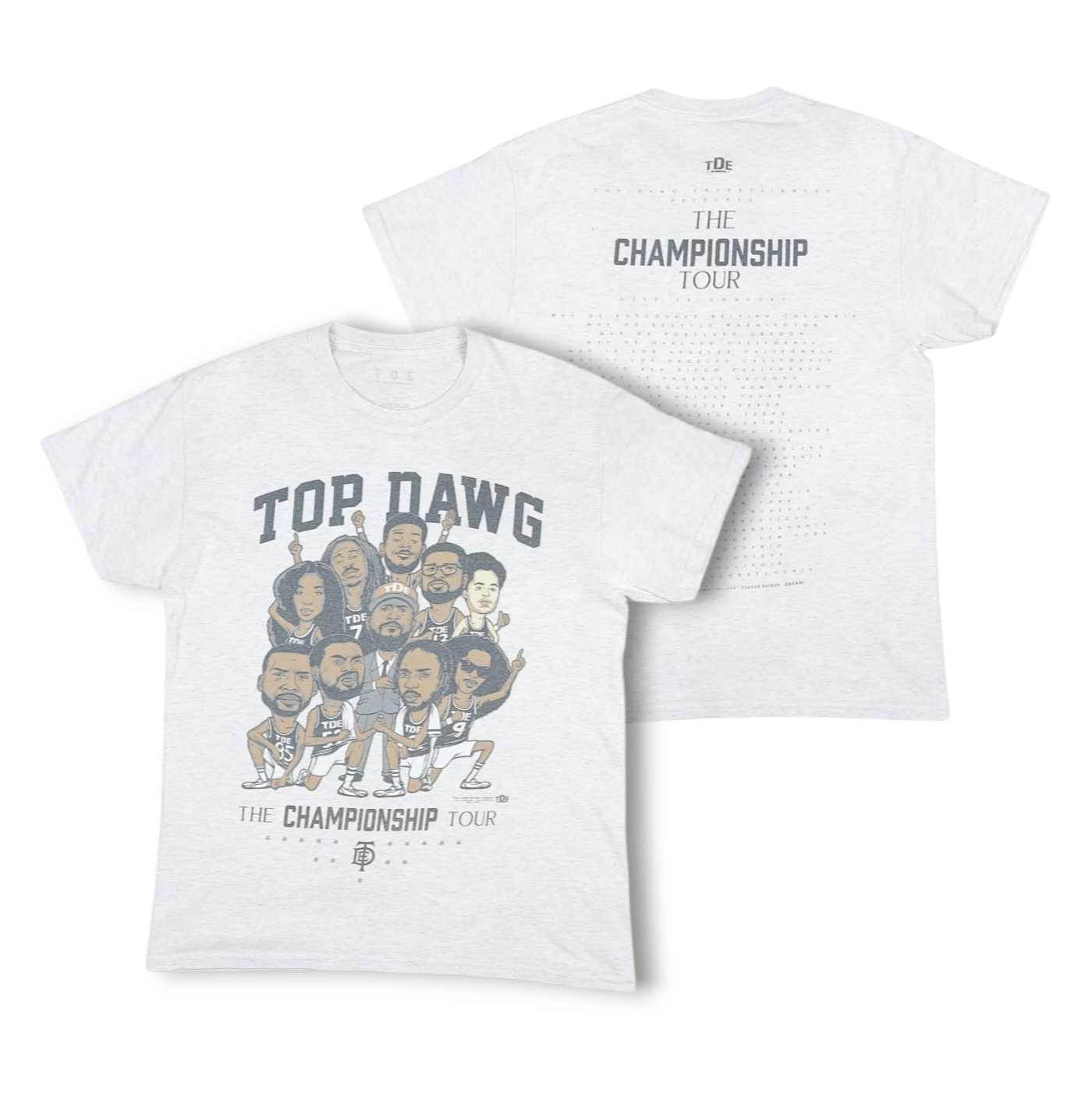 Band Tees × Kendrick Lamar × Top Dawg Entertainment TDE Top Dawg Entertainment EST 2004 Championship Tour TEE Size US M / EU 48-50 / 2 - 1 Thumbnail