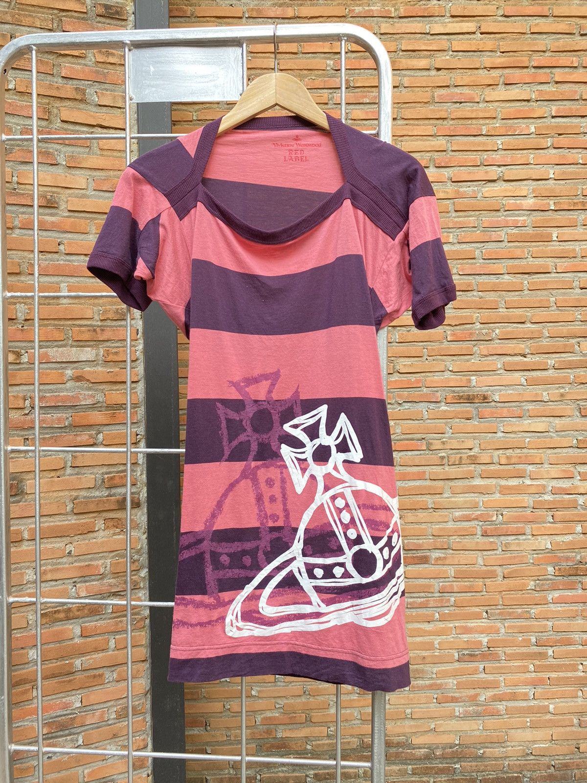 Vivienne Westwood Vivienne Westwood Orb/striped square shoulder dress. Size S / US 4 / IT 40 - 1 Thumbnail