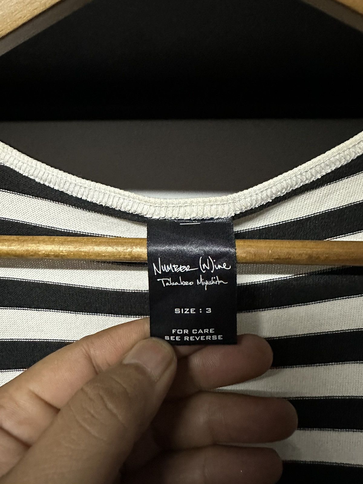 Number (N)ine Vintage Number Nine Stripe Tank Tops Japan Tee Size US M / EU 48-50 / 2 - 3 Thumbnail