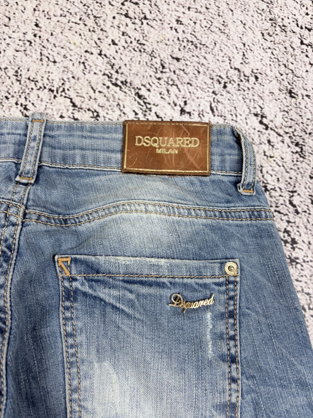 Dsquared2 Dsquared2 Distressed Slim Low Rise Jeans Size 26 Size 26" / US 2 / IT 38 - 11 Thumbnail