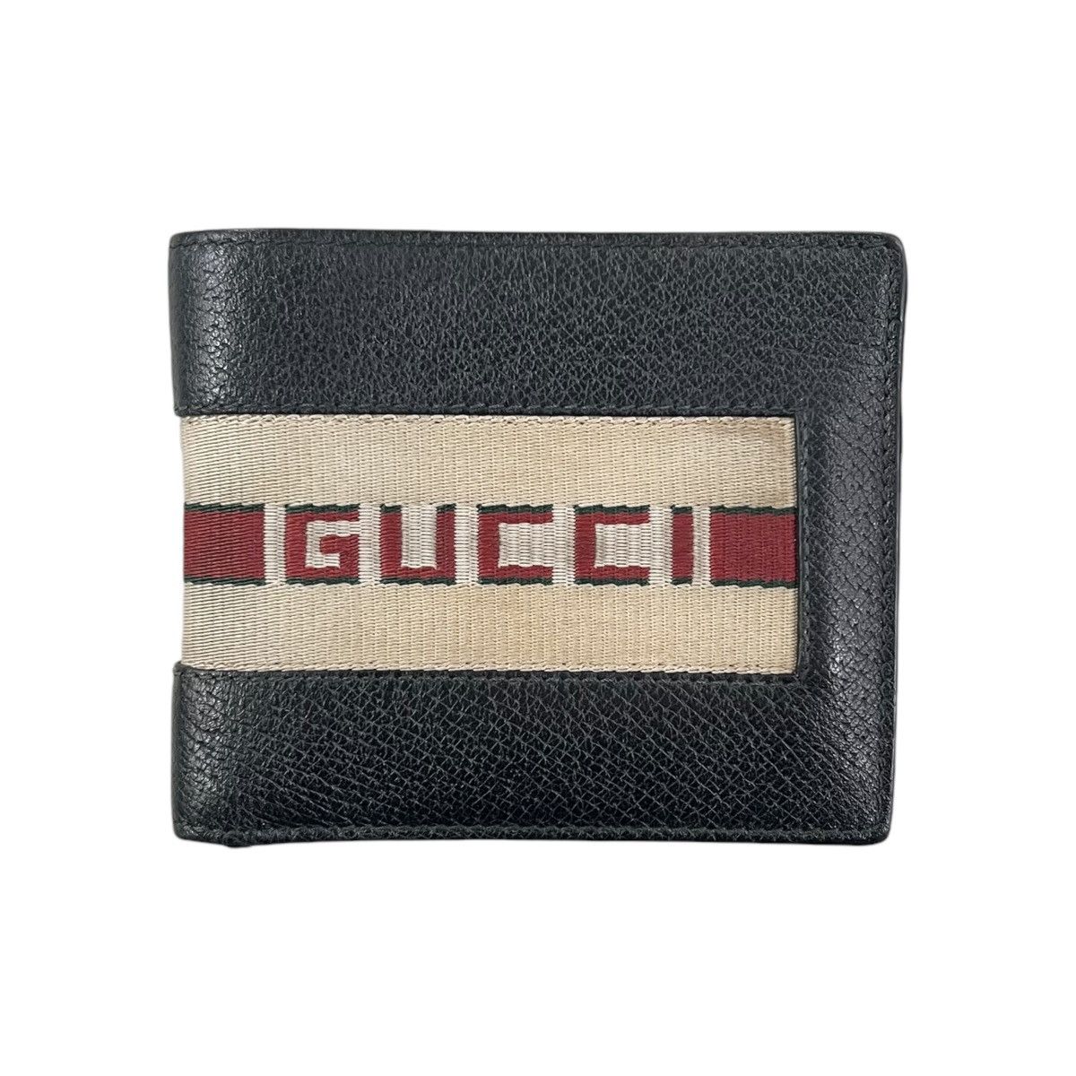 Gucci Gucci Techno Logo Leather Bifold Wallet Size ONE SIZE - 1 Thumbnail
