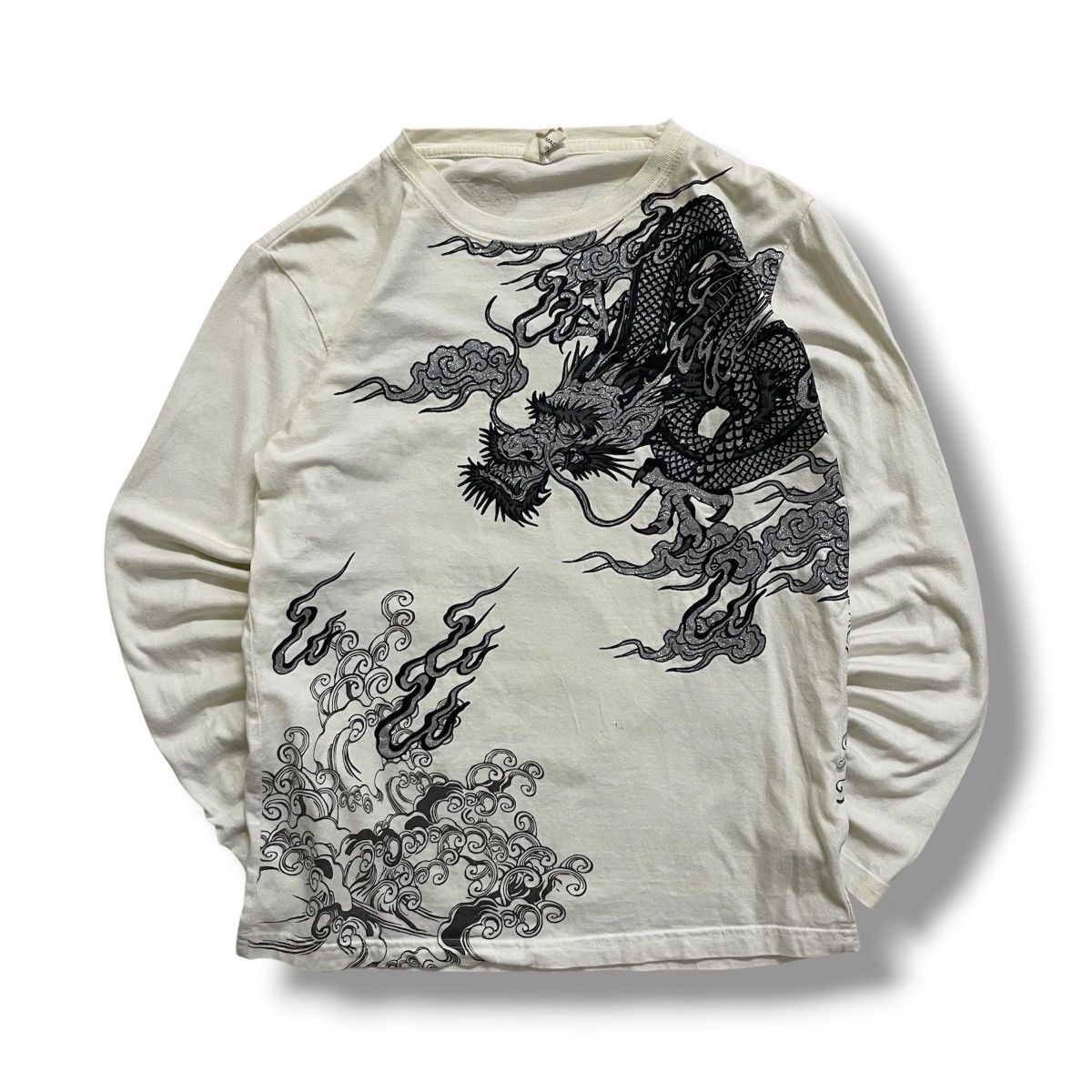 Karakuri Tamashii Longsleeve tshirt dragon Sukajan printed Size US M / EU 48-50 / 2 - 1 Thumbnail