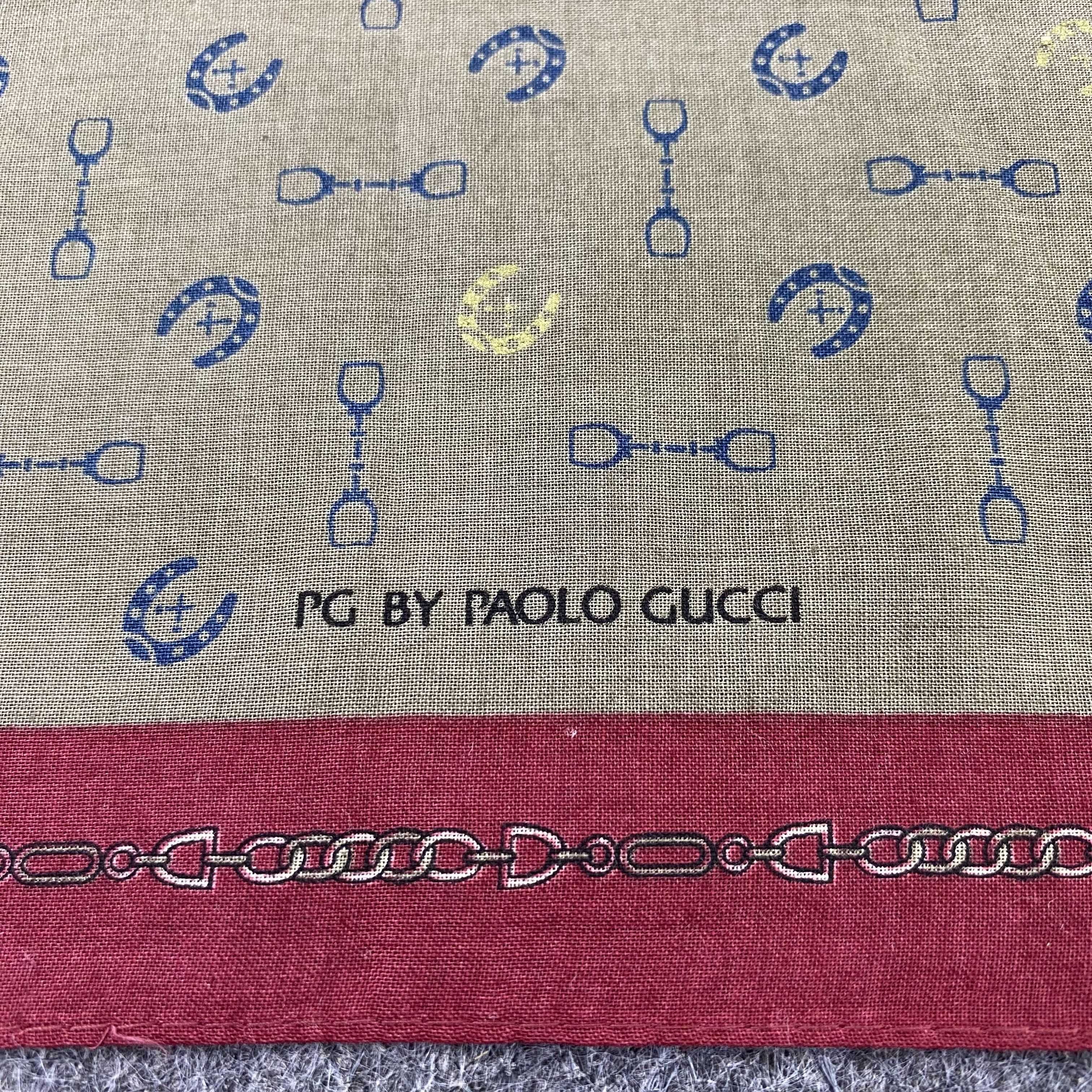 Paolo Gucci Paolo Gucci Handkerchief Neckerchief Bandana-B1706 Size ONE SIZE - 7 Thumbnail
