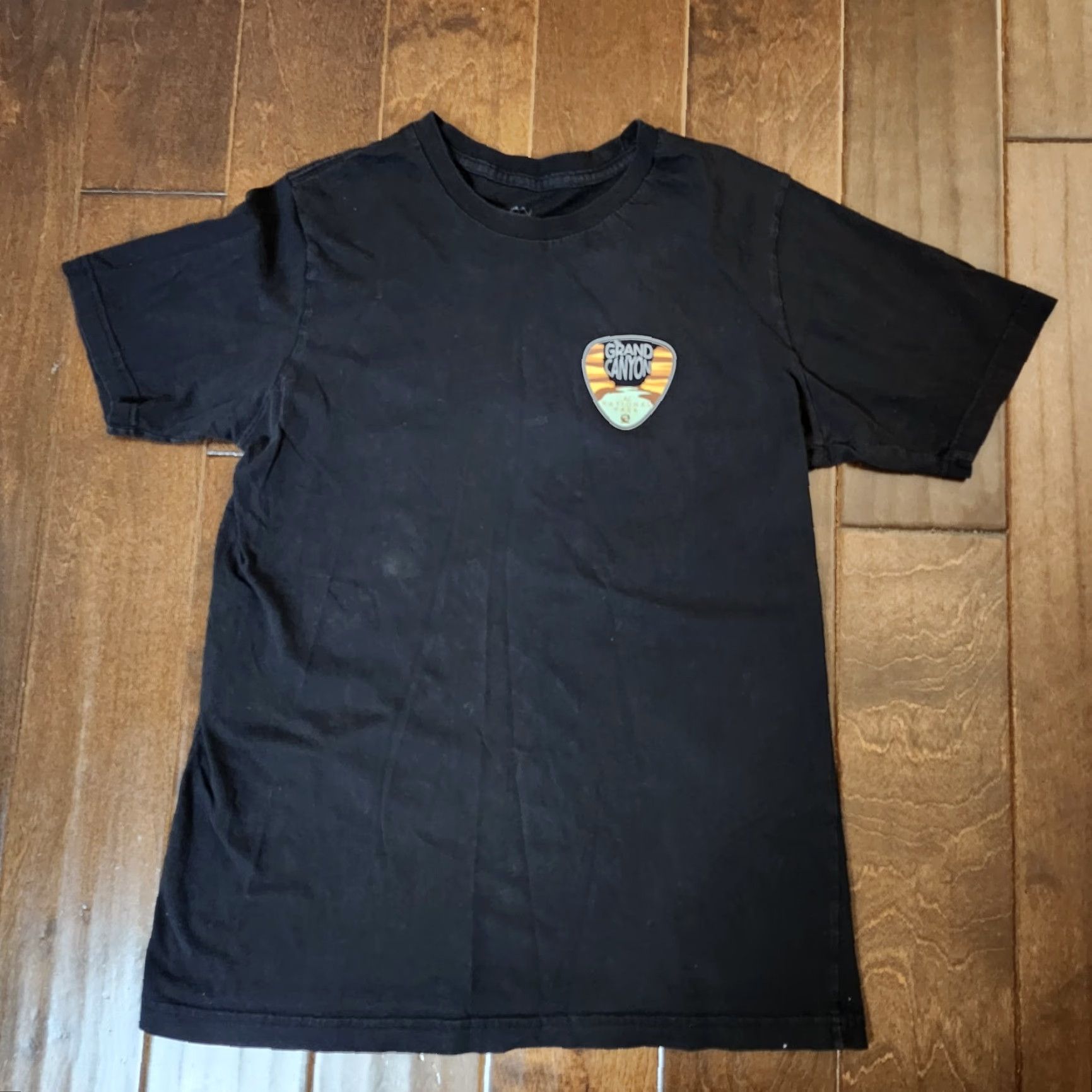 Vintage BLUE TIMBER Grand Canyon Mens T-Shirt L Black Cotton Short Sleeve Graphic Print Cowboy? Size US L / EU 52-54 / 3 - 2 Thumbnail