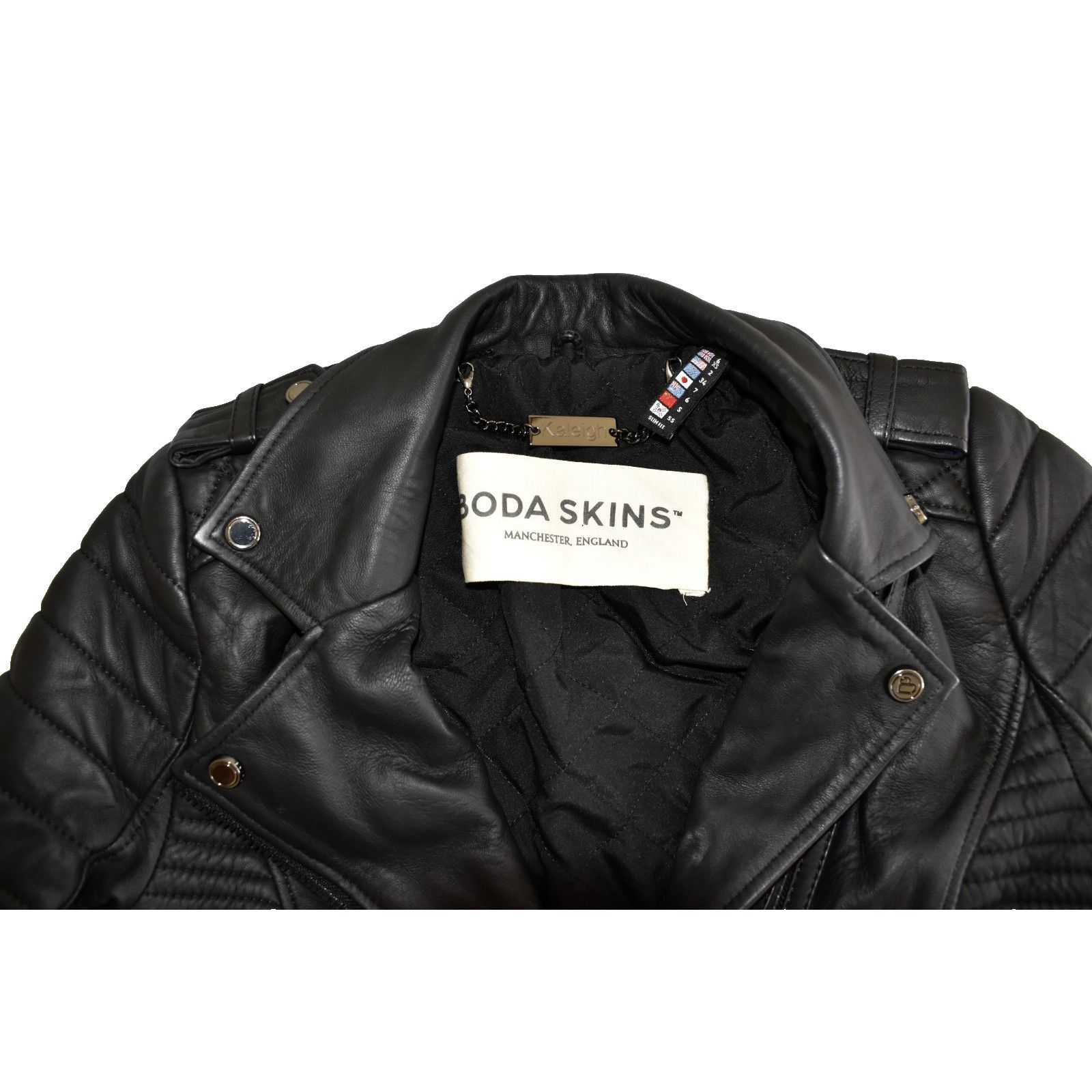 Boda Skins BODA SKINS Kay Michaels Sheep Leather Biker Jacket Size 2 Size XS / US 0-2 / IT 36-38 - 7 Thumbnail