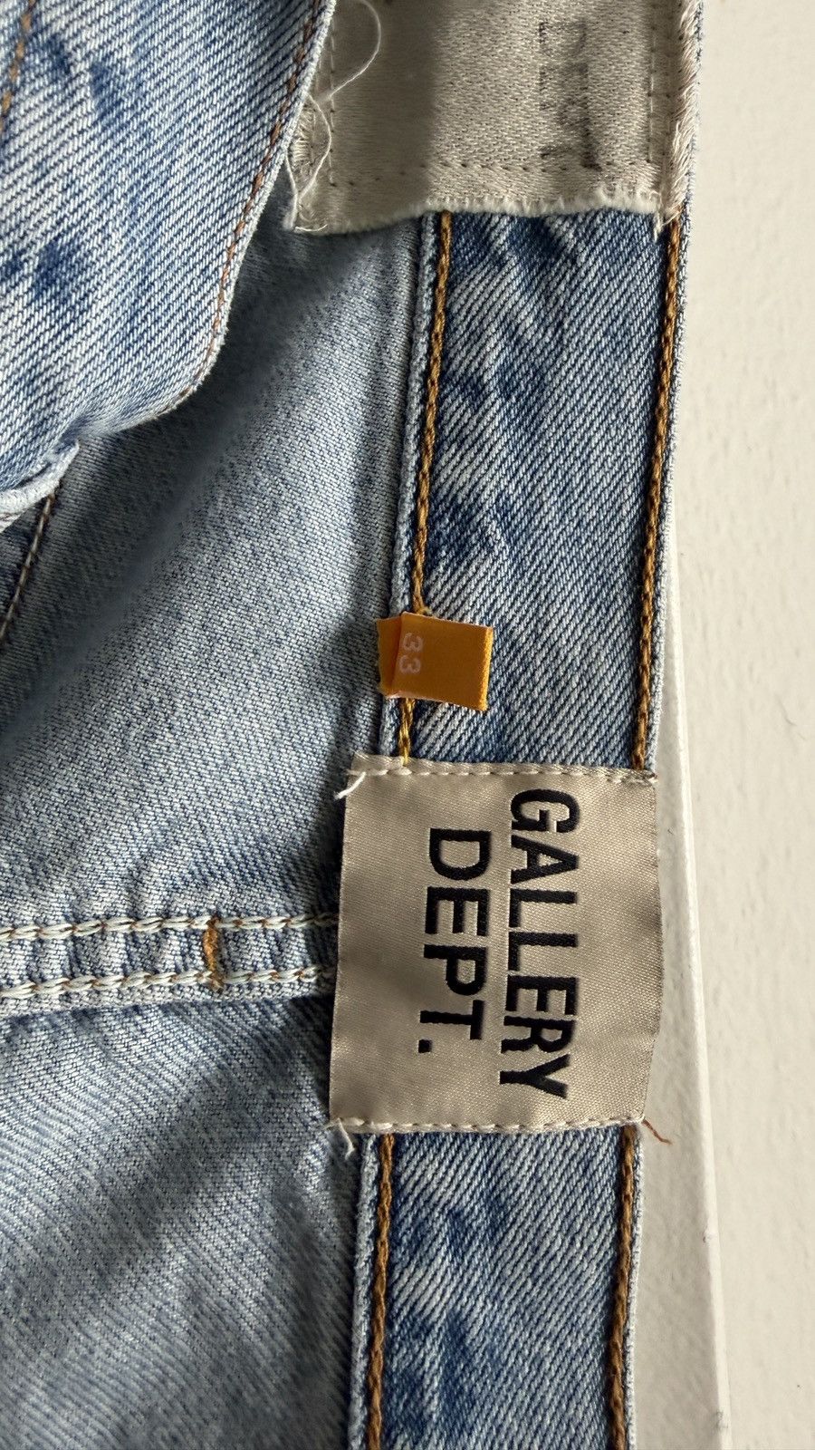 Gallery Dept. Gallery Dept. Light Blue Paint Splatter Flared Denim Men's Size US 33 - 10 Thumbnail