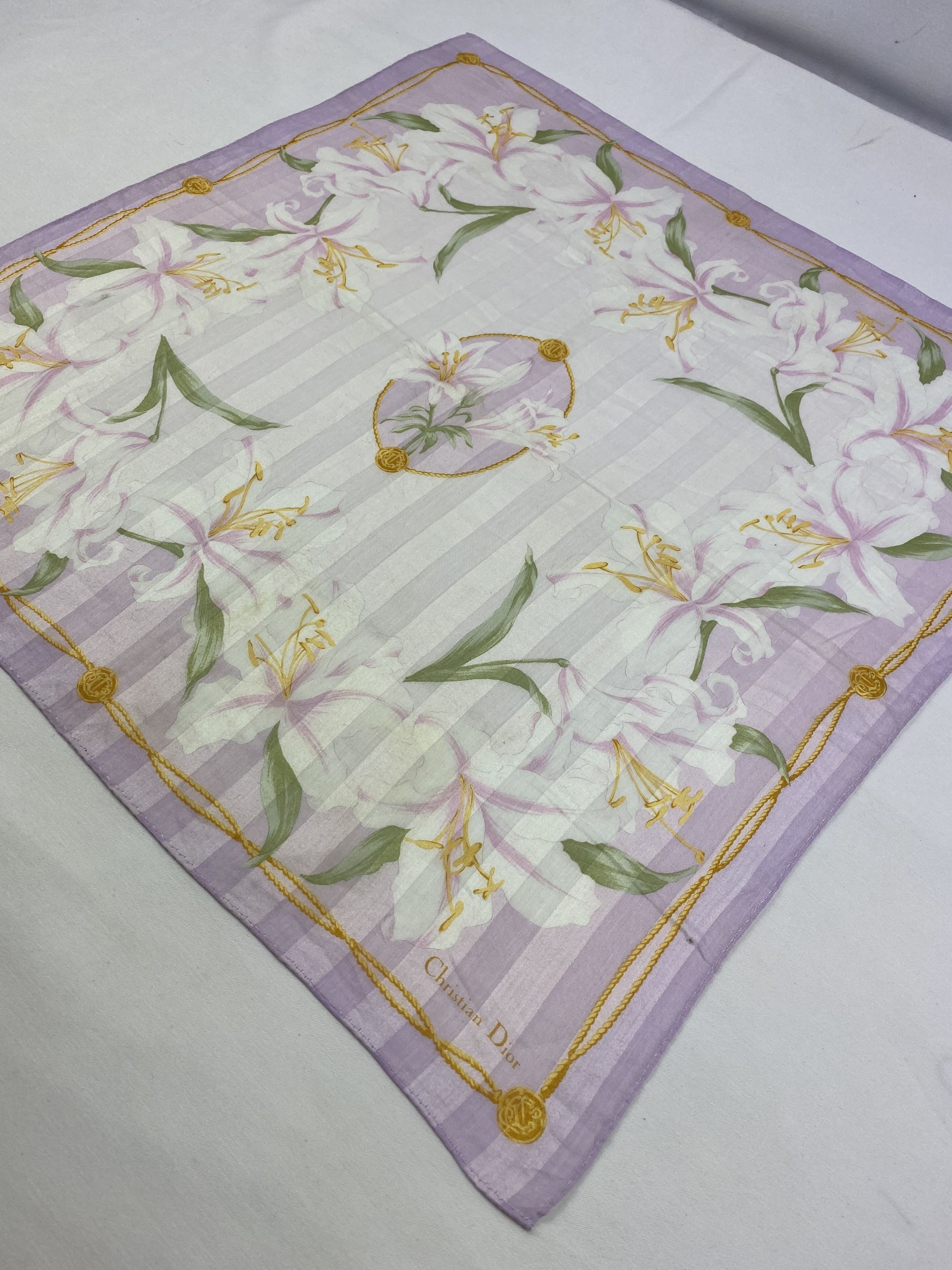 Vintage Christian Dior Handkerchief / Bandana / Neckerchief Size ONE SIZE - 4 Thumbnail