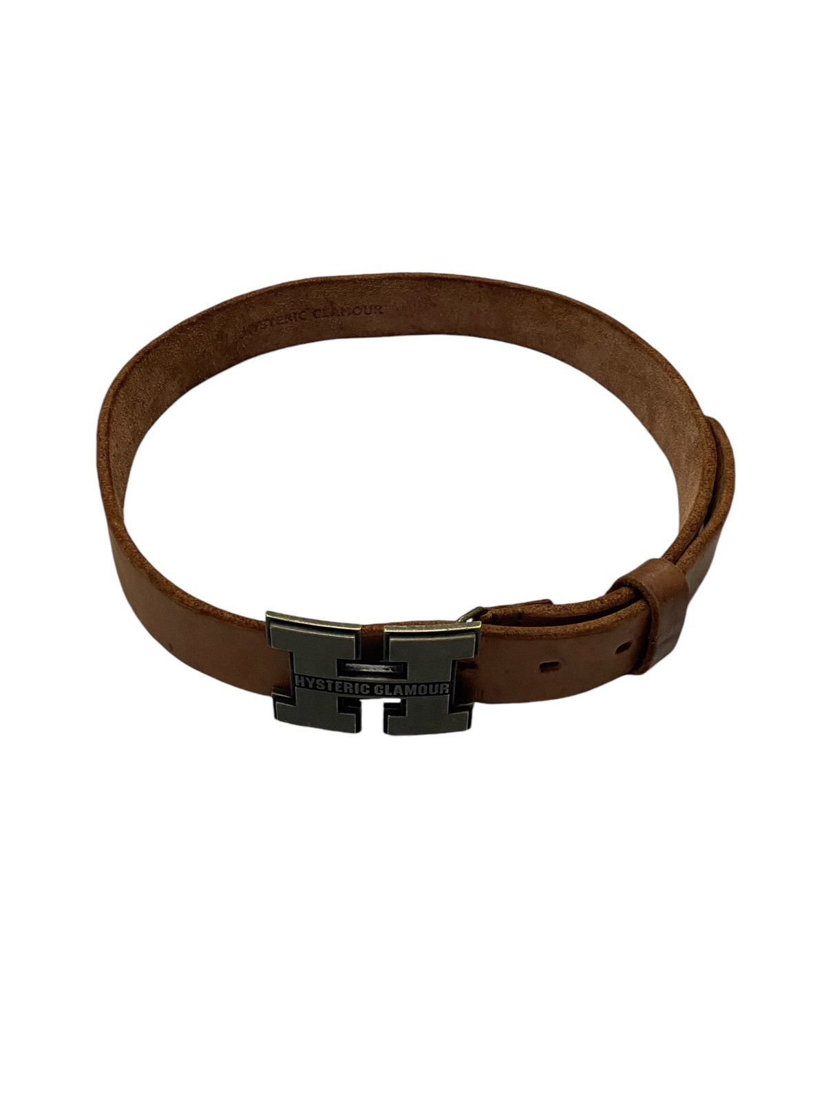 Hysteric Glamour Rare🔥Hysteric Glamour H Logo Leather Gesper Belts Size 34 - 17 Thumbnail