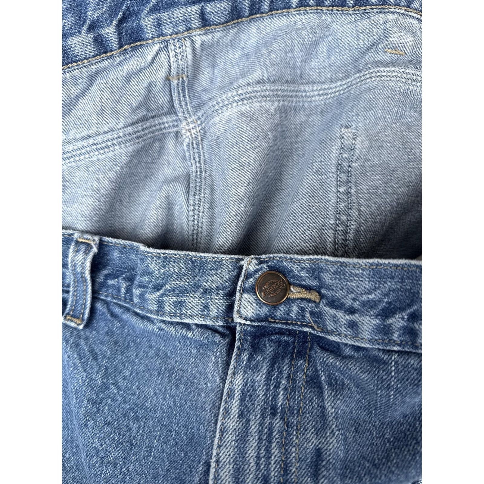 Dickies Dickies Jeans Mens 44x31 Blue Carpenter Workwear Utility Hammer Loop Relaxed Fit Jeans Mens Blue 5-Pocket Dickies USA Size US 44 / EU 60 - 7 Thumbnail