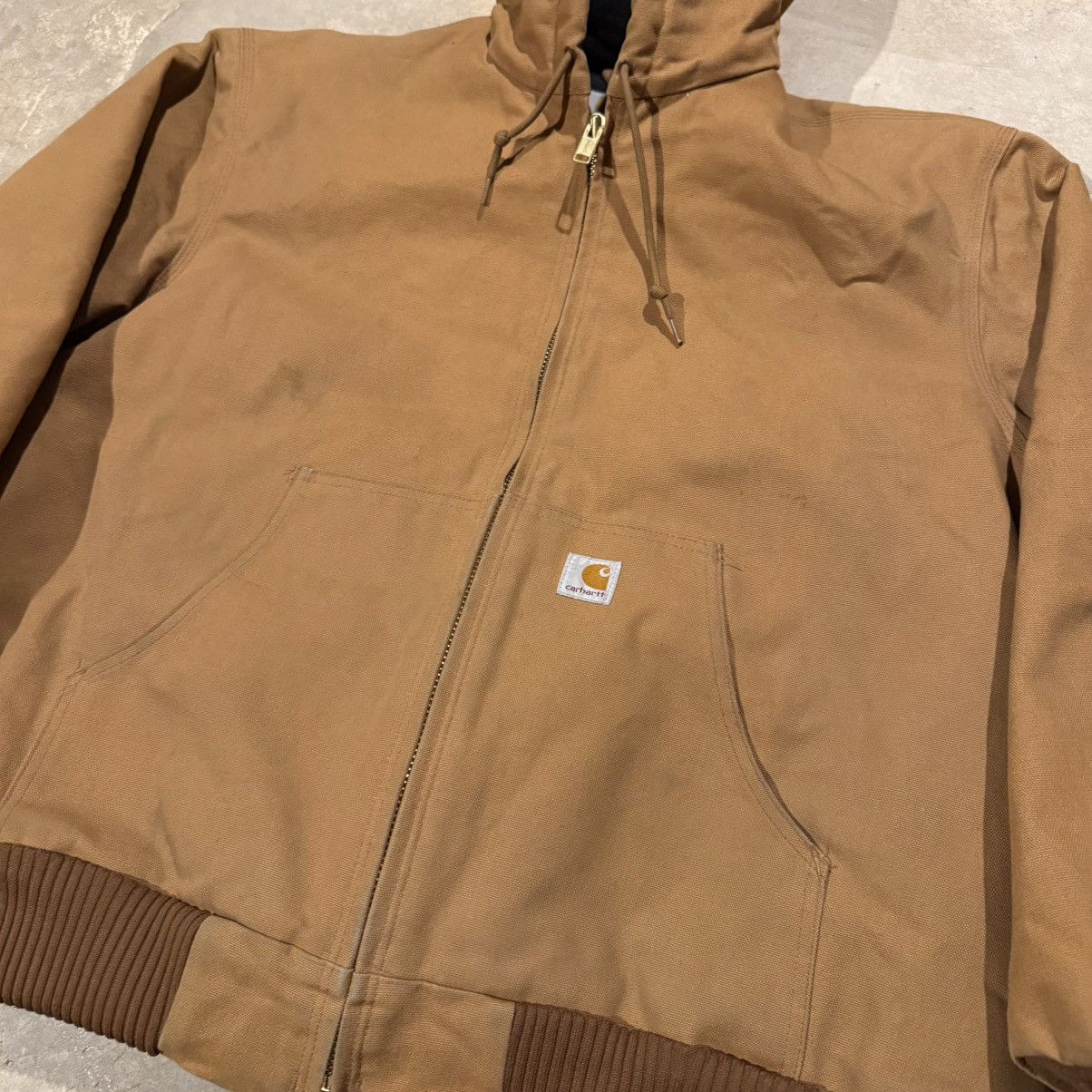 Carhartt Vintage Carhartt J140 BRN Hooded Duck Canvas Work Jacket Size US XL / EU 56 / 4 - 3 Thumbnail