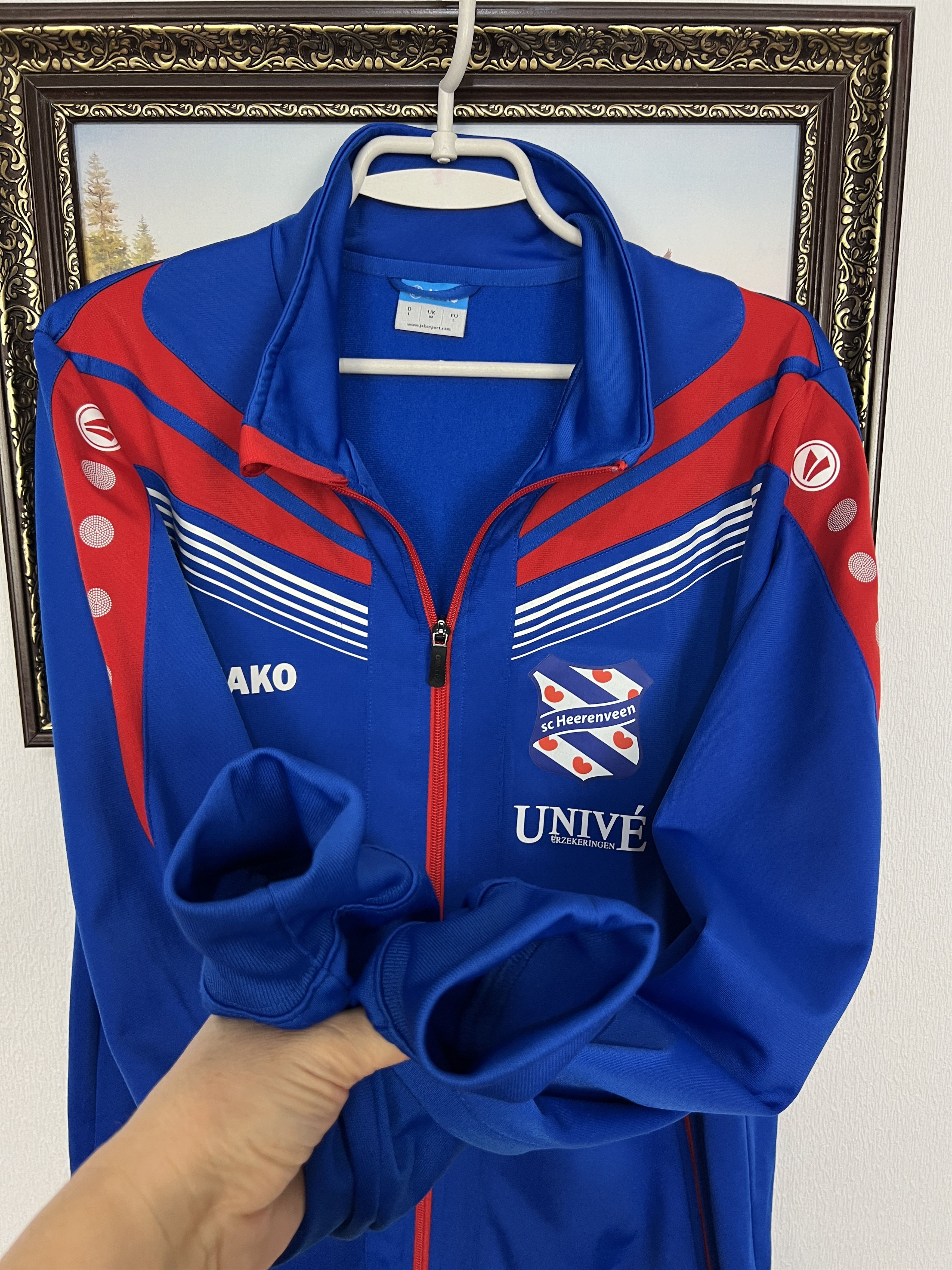 Vintage Jako SC Heerenveen Football Jacket Soccer Track Top Zip Rare Size US M / EU 48-50 / 2 - 7 Thumbnail