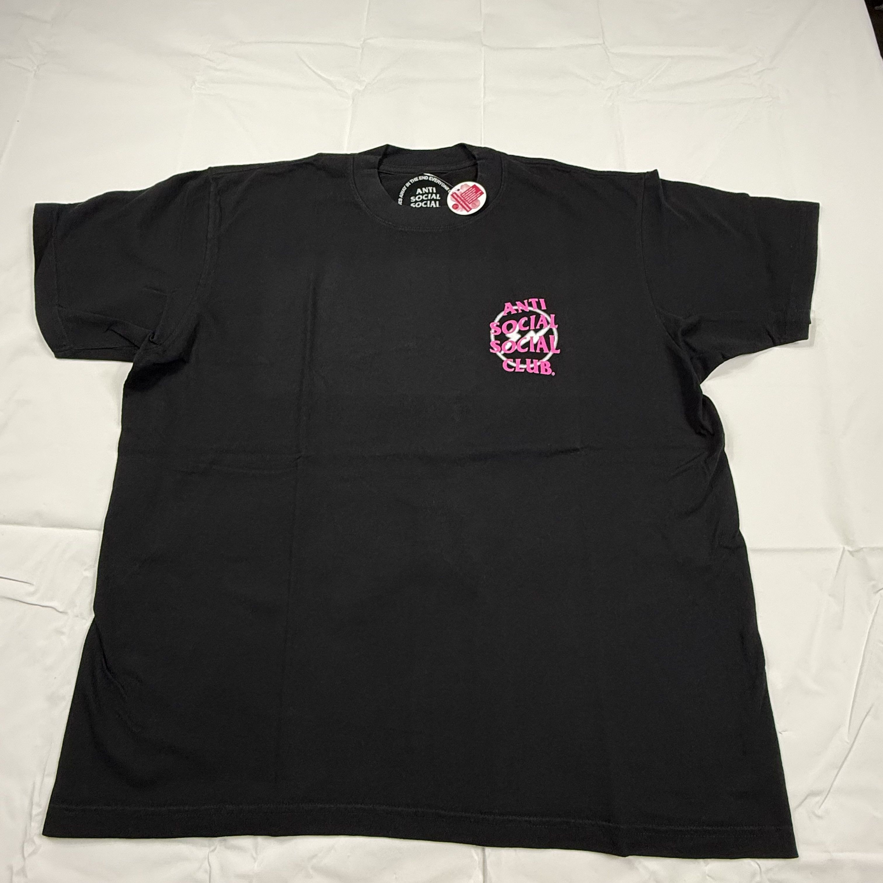 Anti Social Social Club Anti Social Social Club x Fragment Pink Bolt Logo Tee XL Size US XL / EU 56 / 4 - 3 Thumbnail