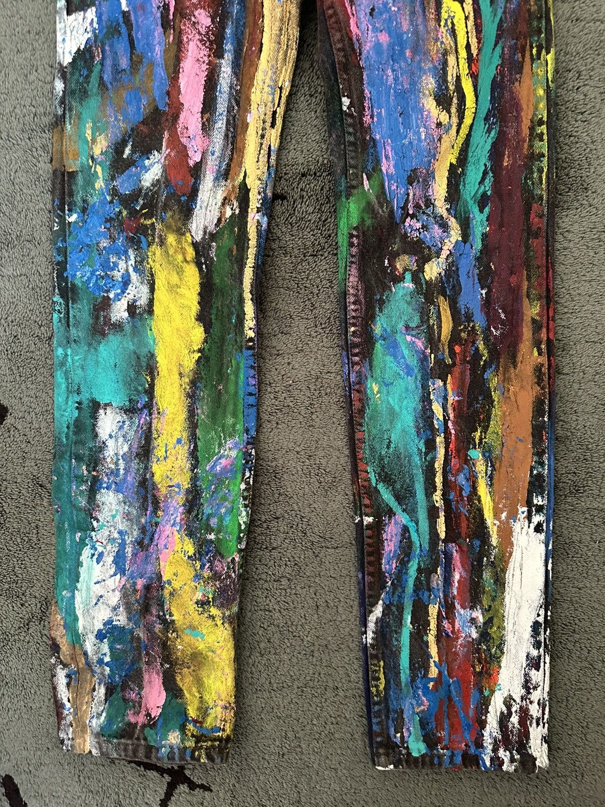 Levi's Vintage Hand-Painted Levis 90’s Size US 30 / EU 46 - 3 Thumbnail