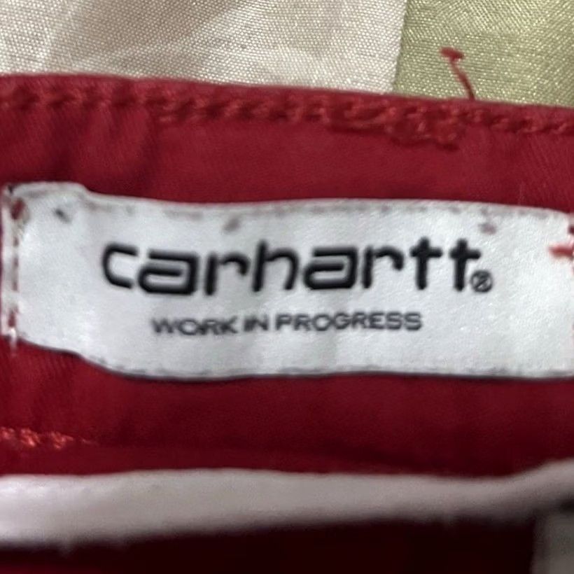 Carhartt Carhartt Relaxed Straight Pants Solid Red Women XS Cotton Zip Workwear Casual/Workwear Accessories 24 waist Regular Size 26" / US 2 / IT 38 - 6 Thumbnail