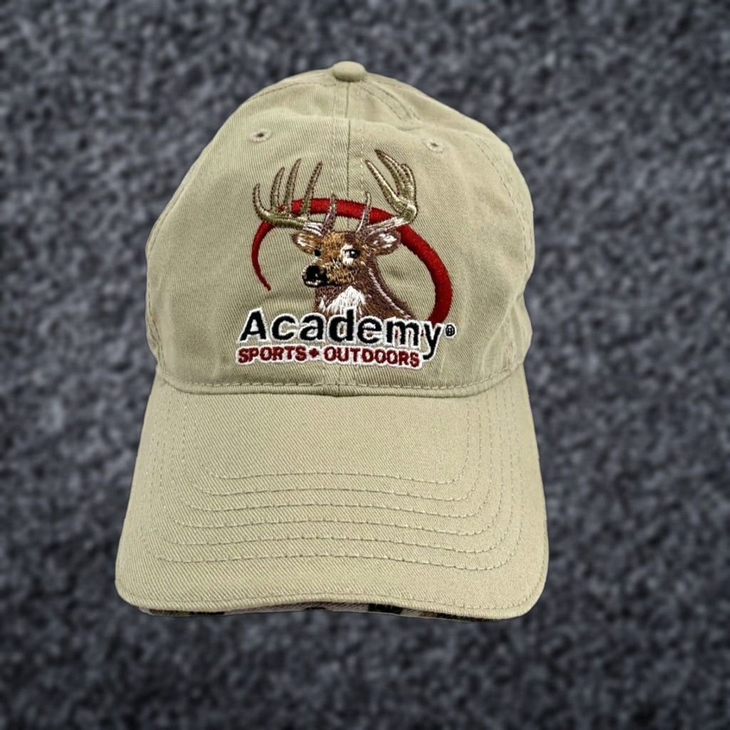 Vintage Academy Men's Gray Buck Deer Adjustable Baseball Hat Size ONE SIZE - 1 Thumbnail