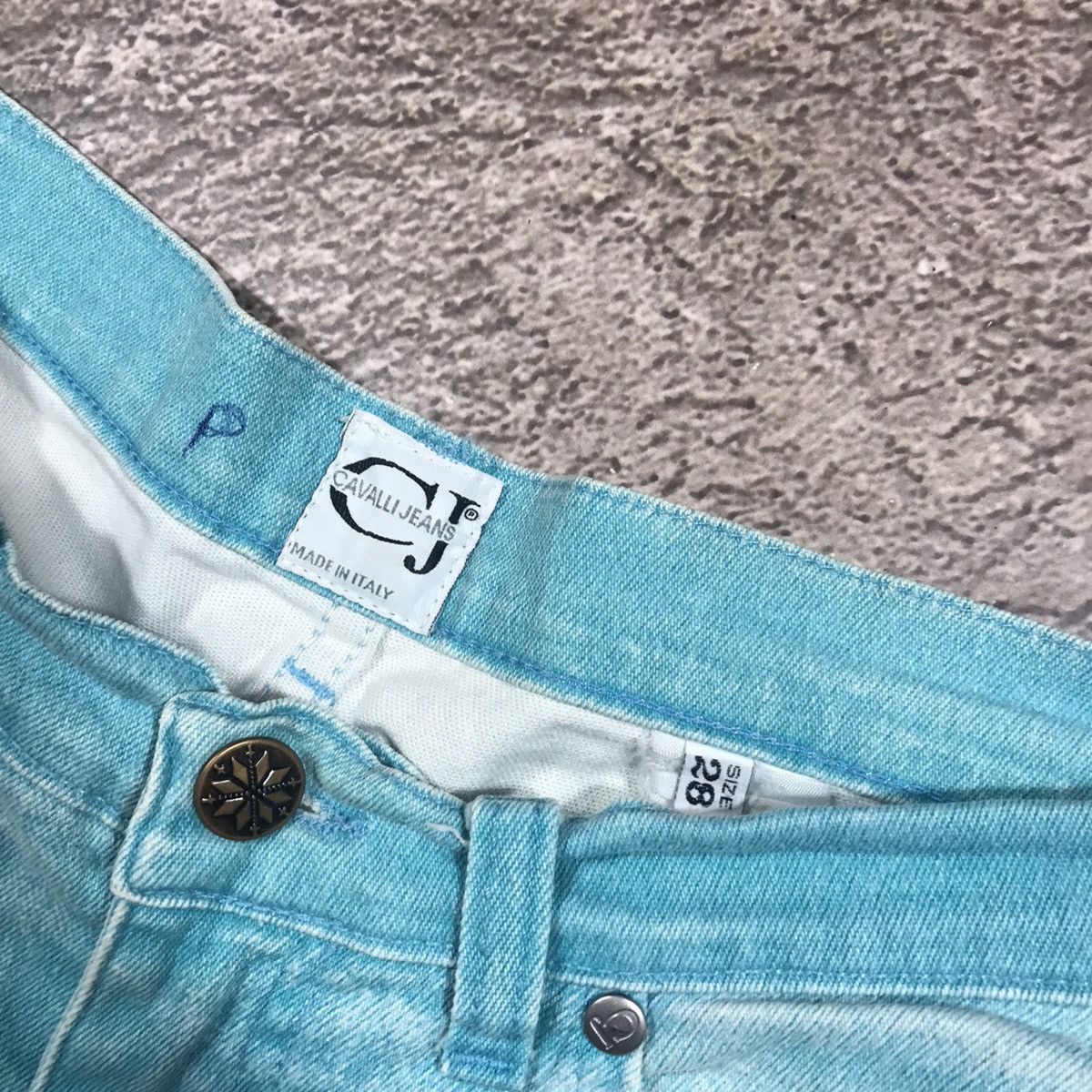 Vintage Vintage Cavalli Baggy Distressed Jeans Y2K Streetwear 28 Size US 28 / EU 44 - 4 Thumbnail