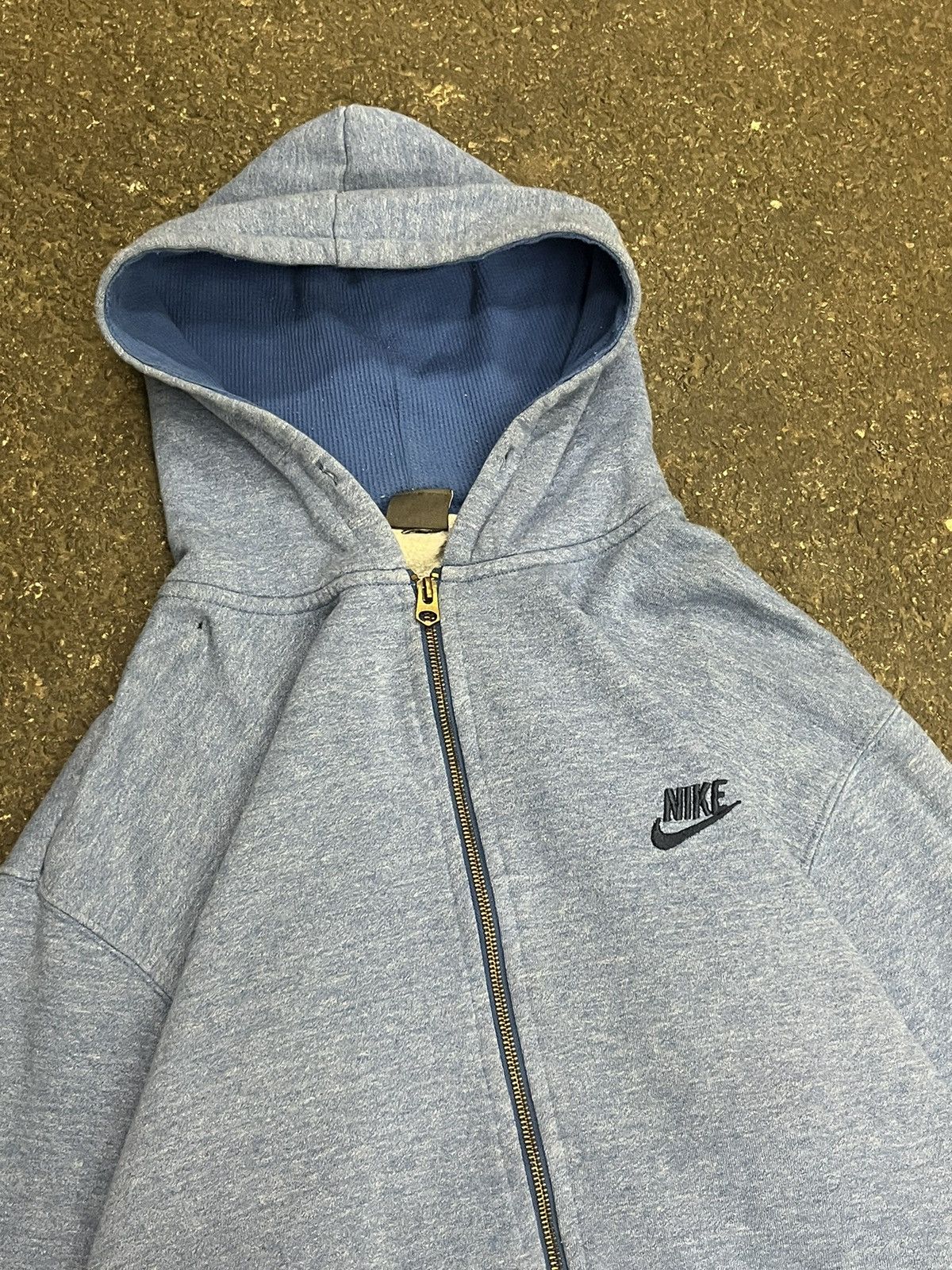 Nike × Vintage Nike vintage thermal lined zip up hoodie hype rare Size US XXL / EU 58 / 5 - 4 Thumbnail