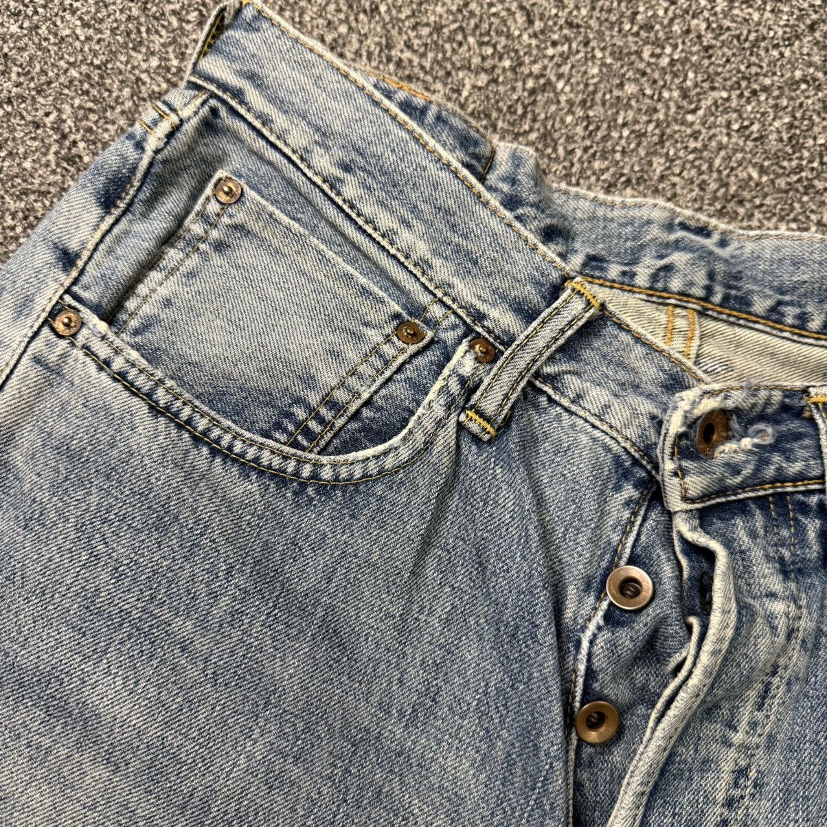 Edwin Vintage 90s Selvedge Edwin 505xx Distressed Light Wash Denim Size US 32 / EU 48 - 10 Thumbnail