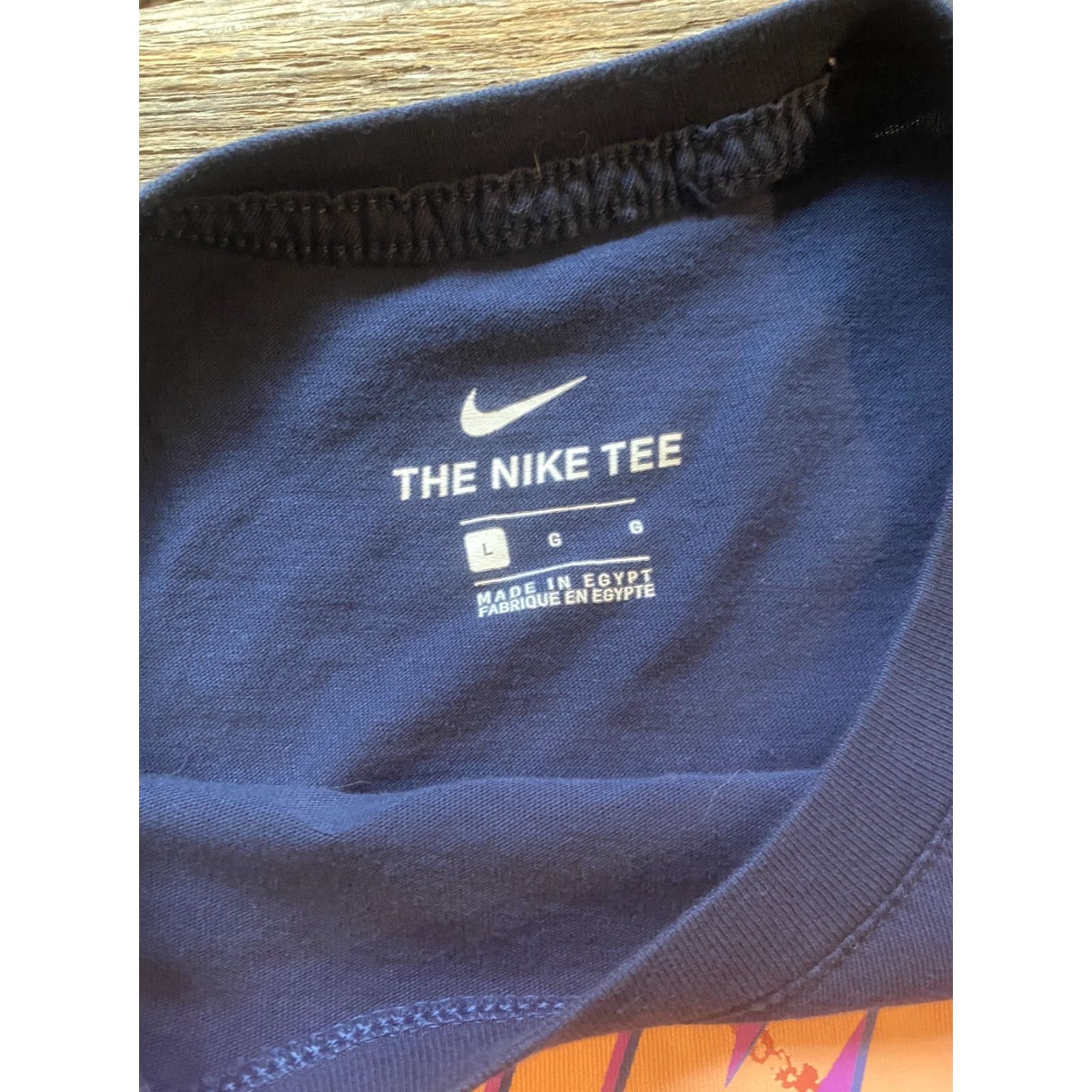 Nike Nike Air T-Shirt Men L Dark Blue Retro Logo Shirt Tee Athletic Fit Short Sleeve Crew Neck Logo 90s? Size US L / EU 52-54 / 3 - 4 Thumbnail