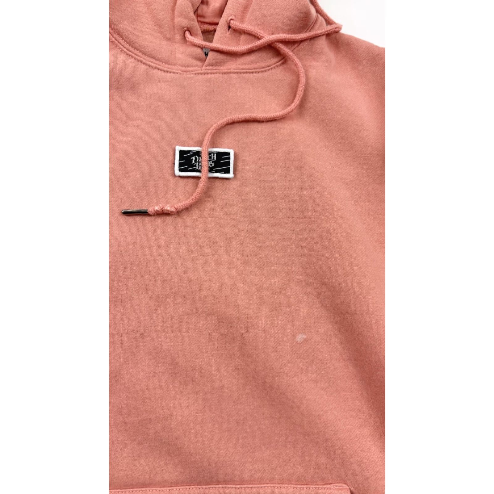 Pinko Dutch Bros Hoodie Sweatshirt Womens Small Pink 100% Cotton Graphic Pullover Hooded Pocket Crew Neck Logo Patch 90s? Size S / US 4 / IT 40 - 3 Thumbnail