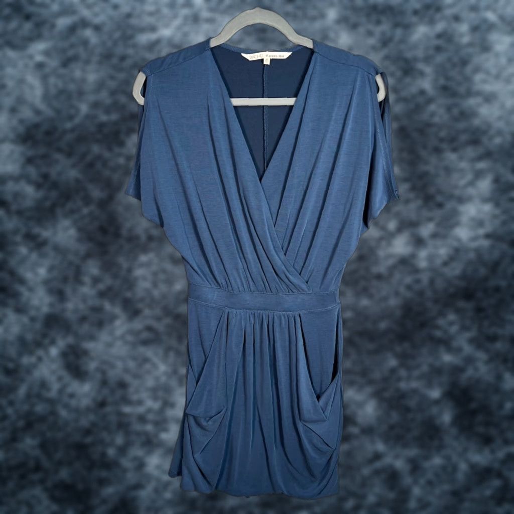 Vintage Rachel Roy Womens XS Wrap Dress Blue Dress Wrap Womens XS Blue Size XS / US 0-2 / IT 36-38 - 1 Thumbnail