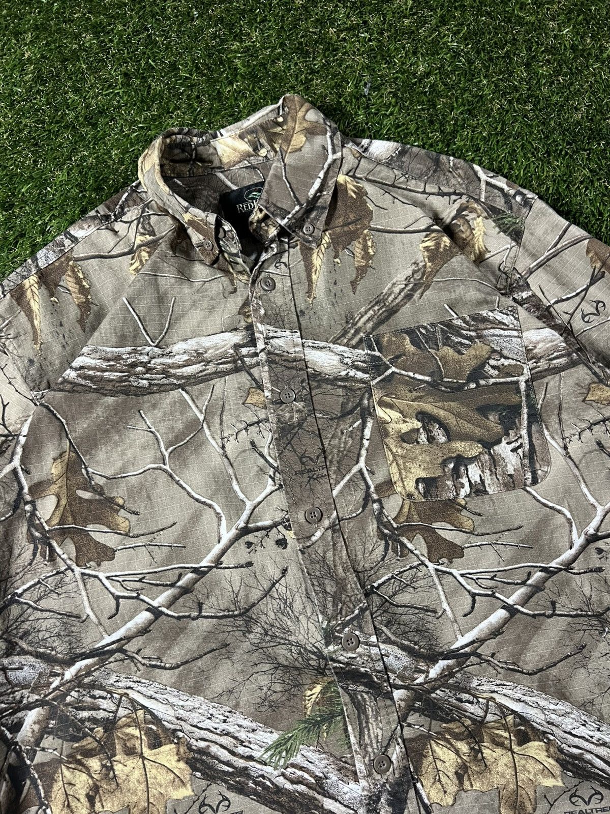 Realtree Vintage 90s Real Tree Camo Button Up Fall Flannel Jacket Size US L / EU 52-54 / 3 - 2 Thumbnail