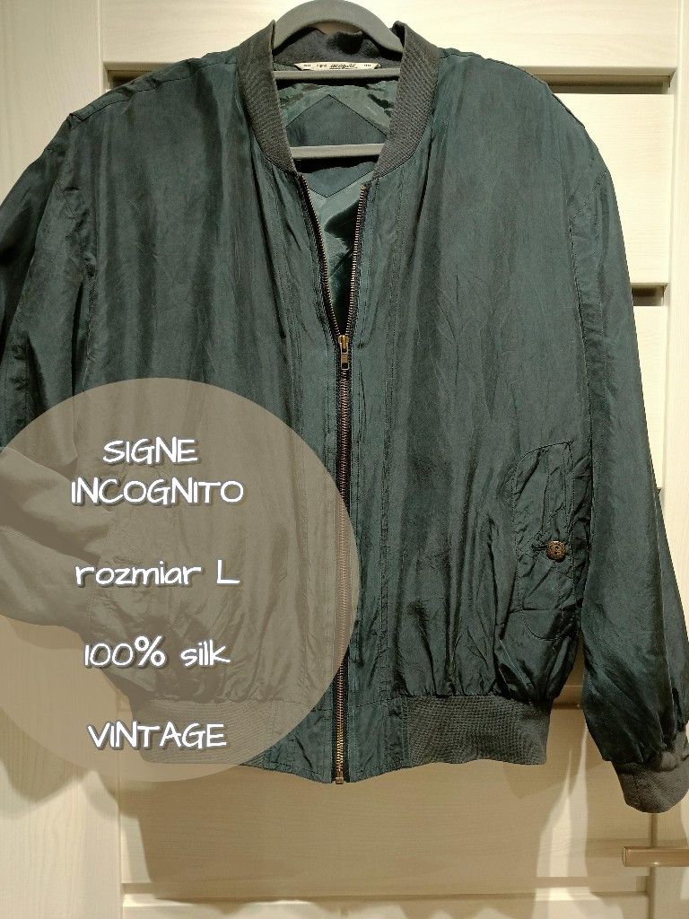 Other Silk bomber jacket Signe Incognito size 40 Size L / US 10 / IT 46 - 1 Thumbnail