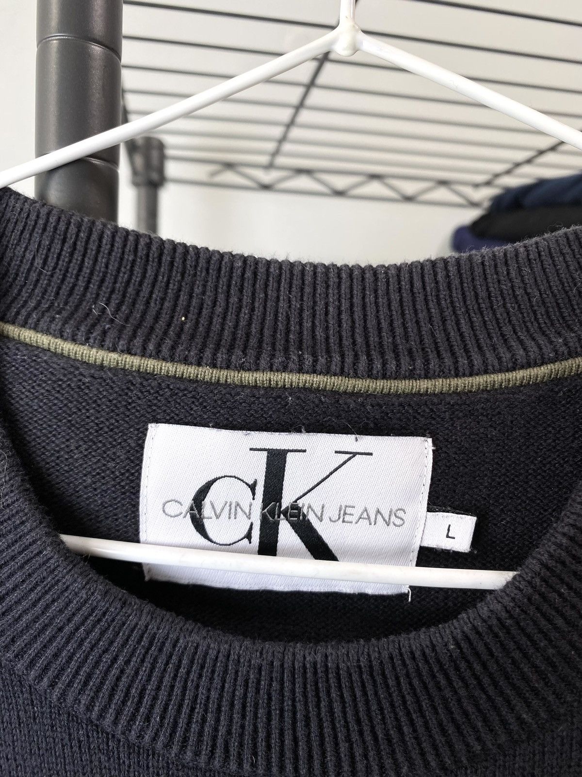Calvin Klein Archive Calvin Klein Knit Sweater Sweatshirt Size US L / EU 52-54 / 3 - 6 Thumbnail