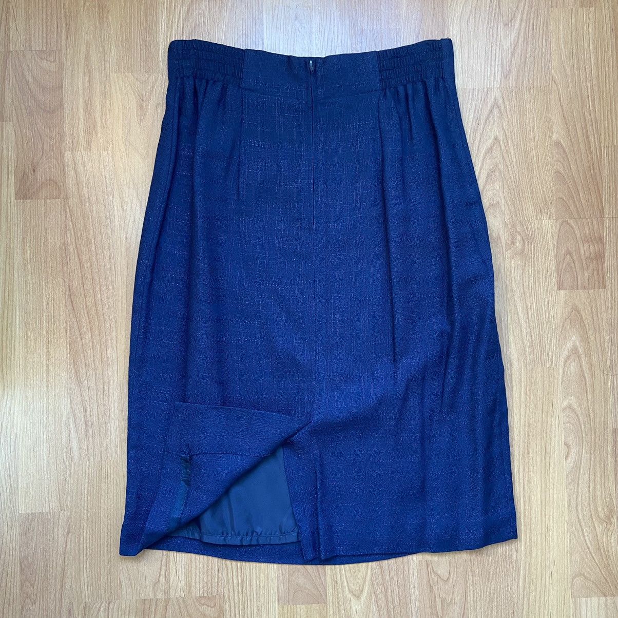 Vintage Vintage Norton McNaughton Women’s Navy Skirt Size 14 Size 36" / US 14 / IT 50 - 3 Thumbnail