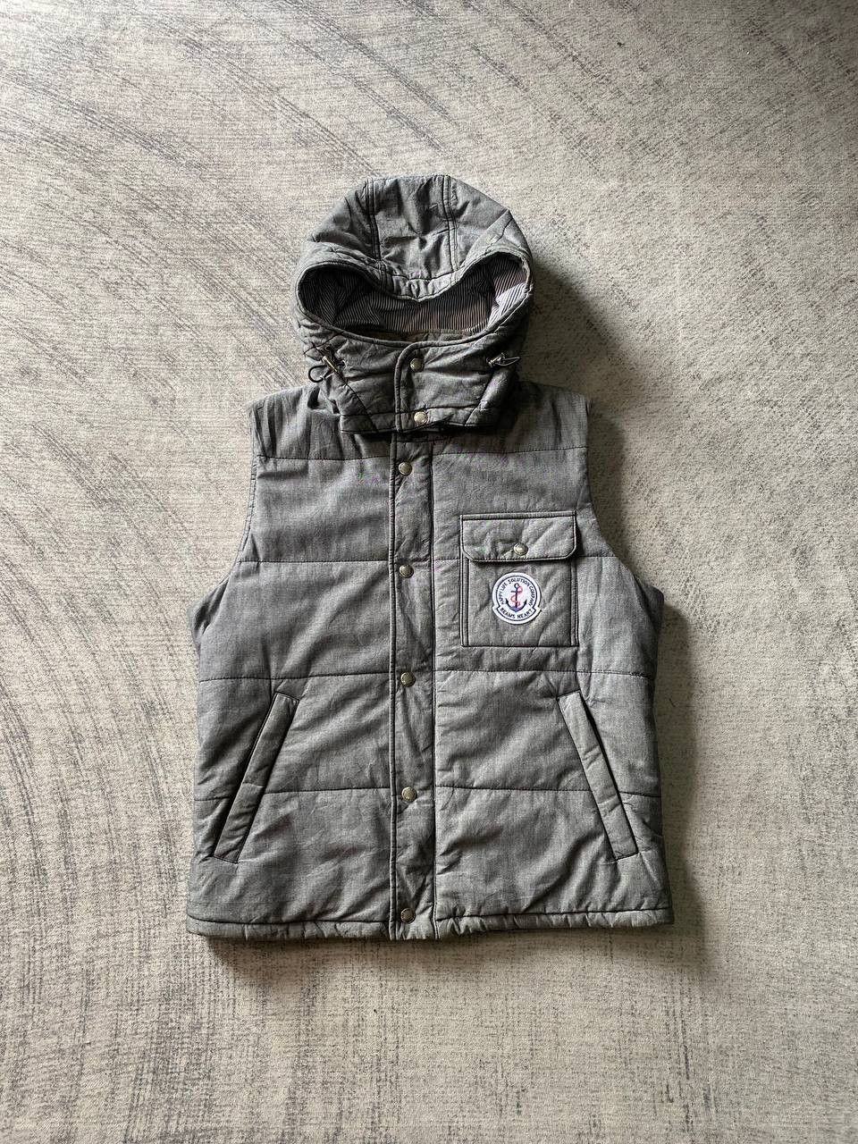 Beams Naval Style Hooded Vest Jacket