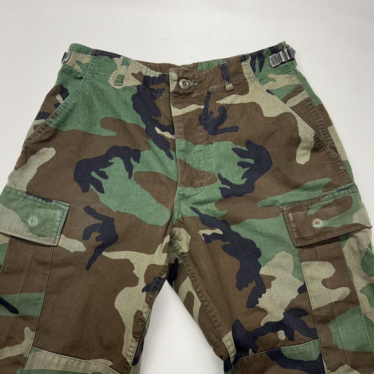 Vintage Military Pants Green Camo Cargo Woodland US Army Baggy Size US 28 / EU 44 - 8 Thumbnail
