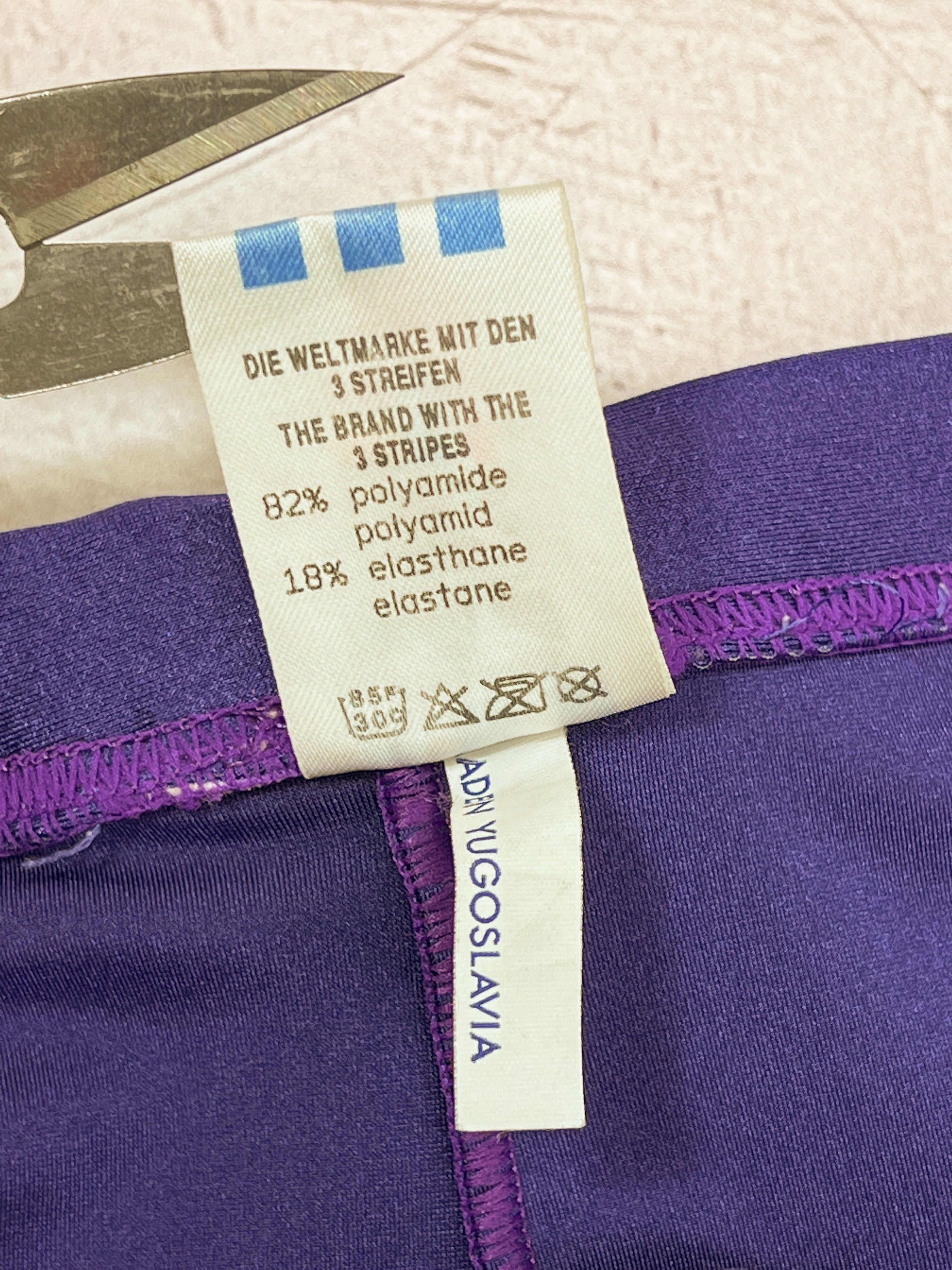 Adidas × Vintage Vintage 80s Tights Shorts Stretch YUGOSLAVIA Size US 32 / EU 48 - 10 Thumbnail