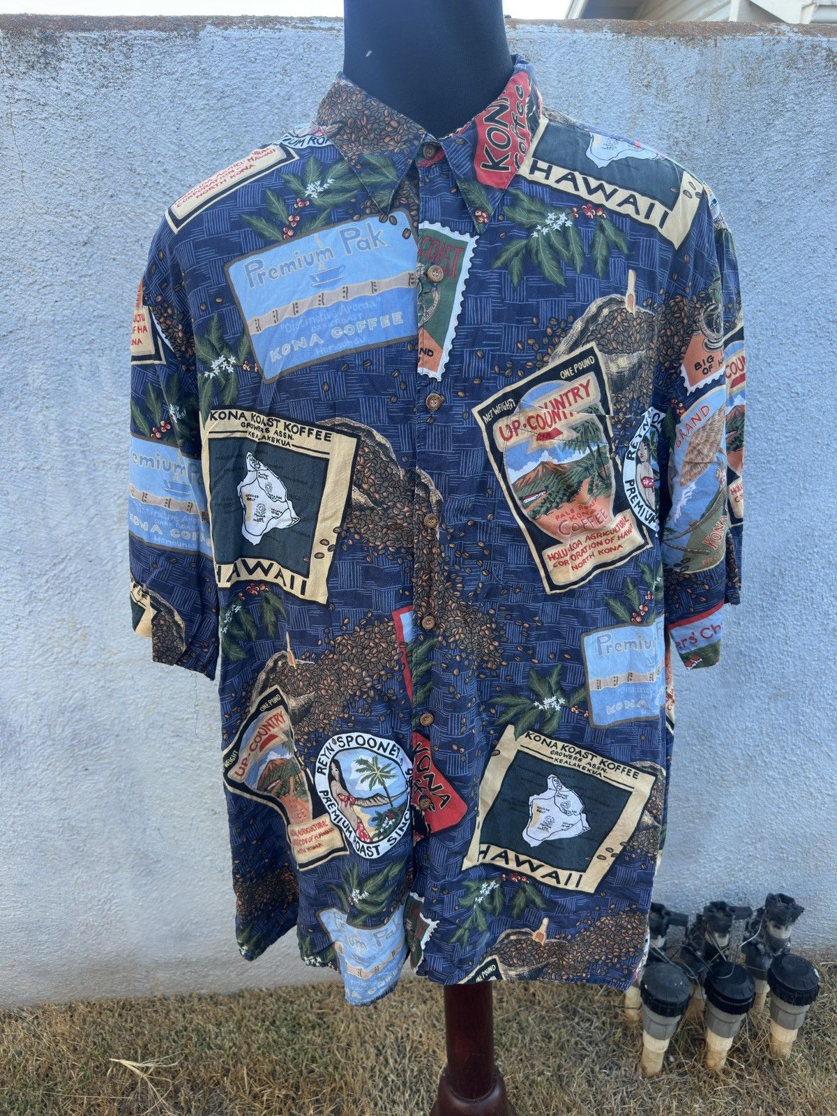 Reyn Spooner Vintage Reyn Spooner Kona Coffee Hawaiian Shirt Men's XXL Size US XXL / EU 58 / 5 - 1 Thumbnail