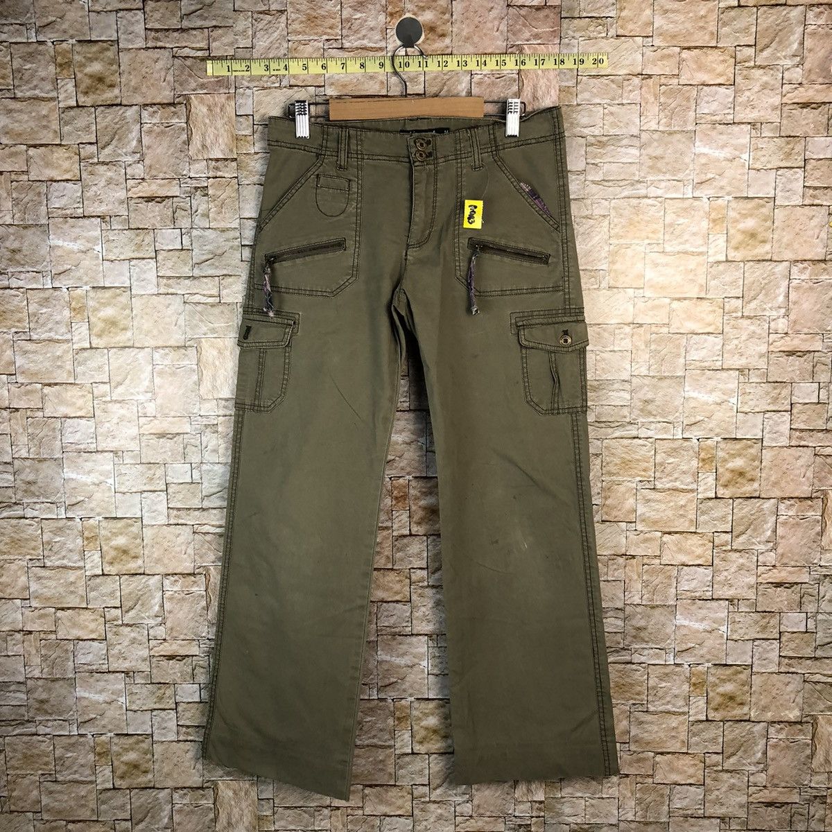 Japanese Brand Kiss Mark Cargo utility tactical Multipocket Pants #A983 Size 27" / US 4 / IT 40 - 1 Thumbnail
