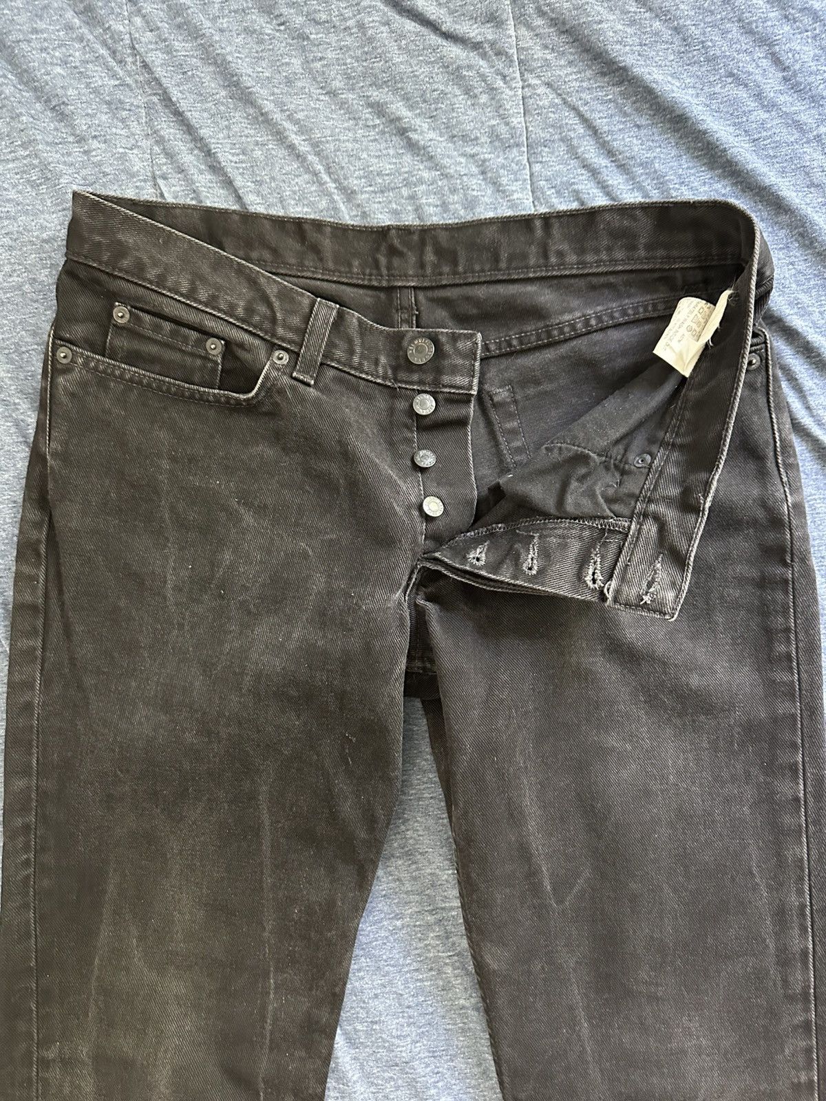 Helmut Lang Early 2000’s Low Waist Straight Leg Jeans Black Size US 30 / EU 46 - 5 Thumbnail