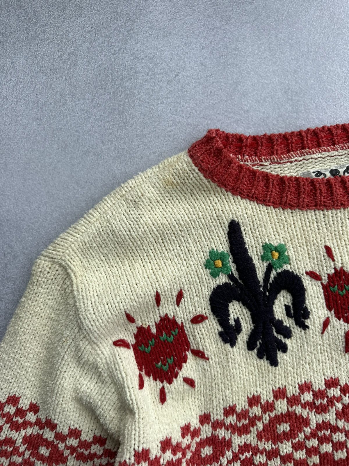 Japanese Brand Vintage Japan Tokyo Woman Knitted Hearts Sweater &Skirt Suit Size M / US 6-8 / IT 42-44 - 6 Thumbnail
